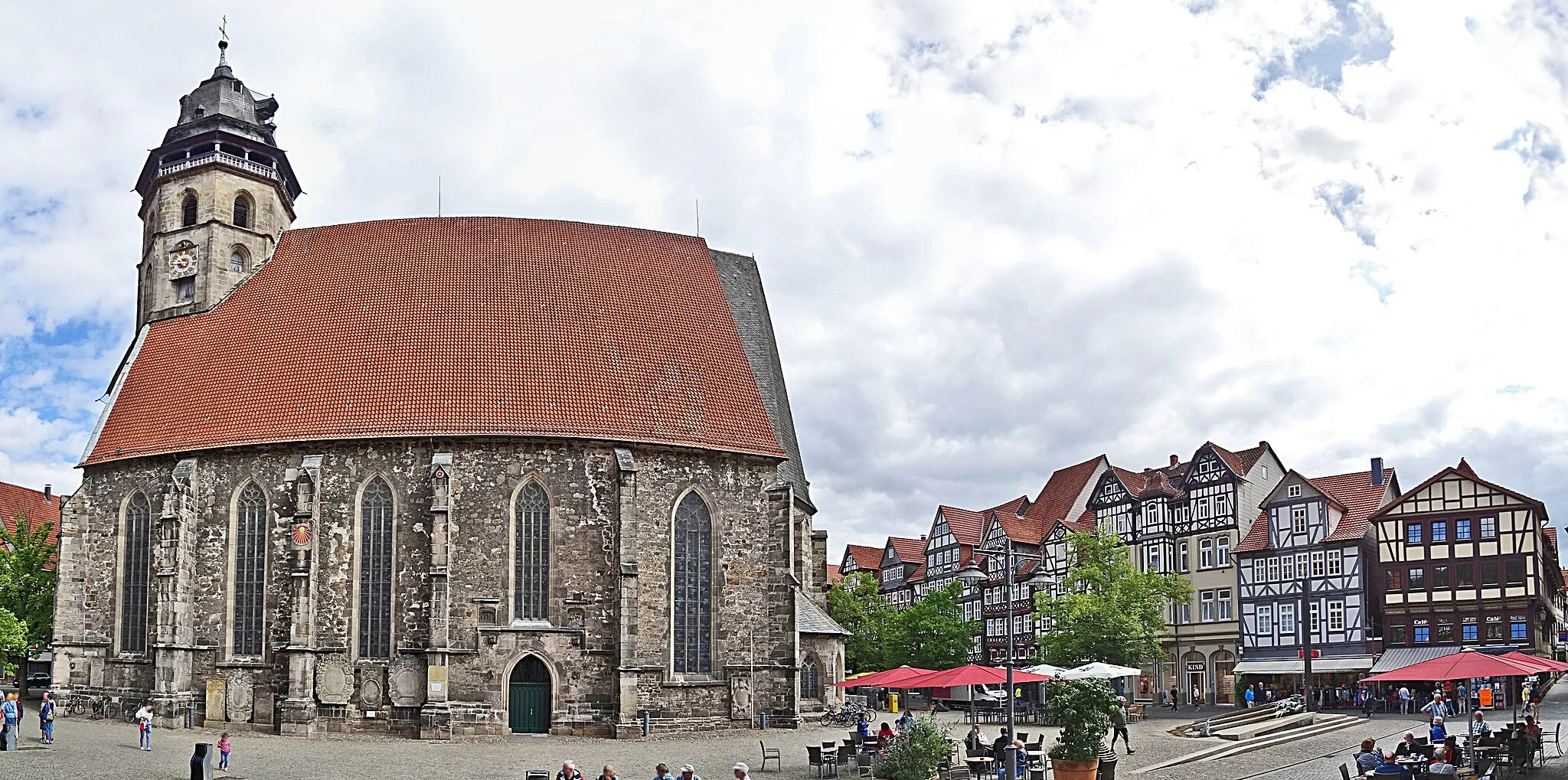 Photo showing: Kirchplatz in Hannoversch Münden mit St.-Blasius-Kirche