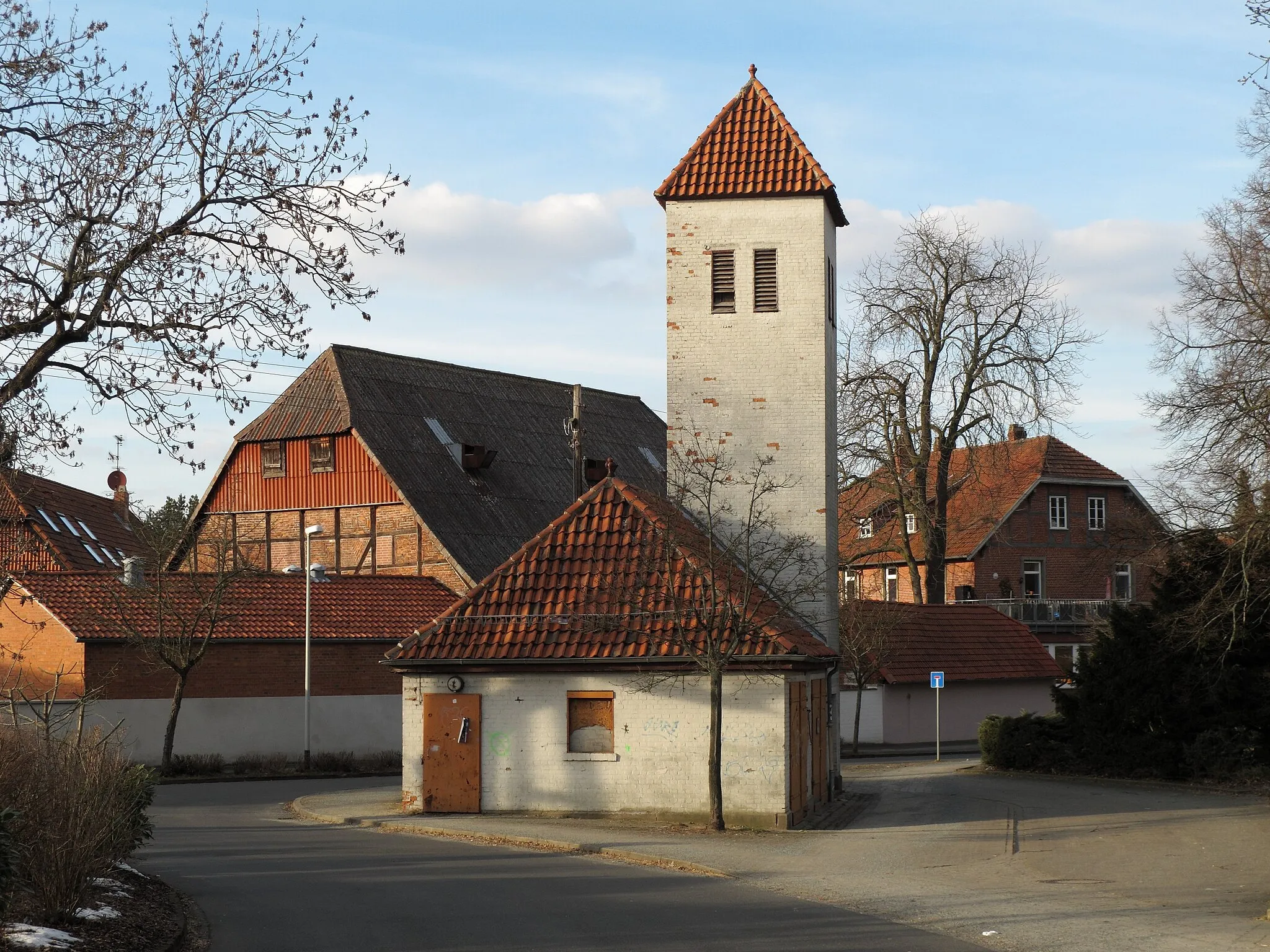 Photo showing: Germany, Brunswick-Watenbüttel, Street 'Am Grasplatz', view to the old civic centre