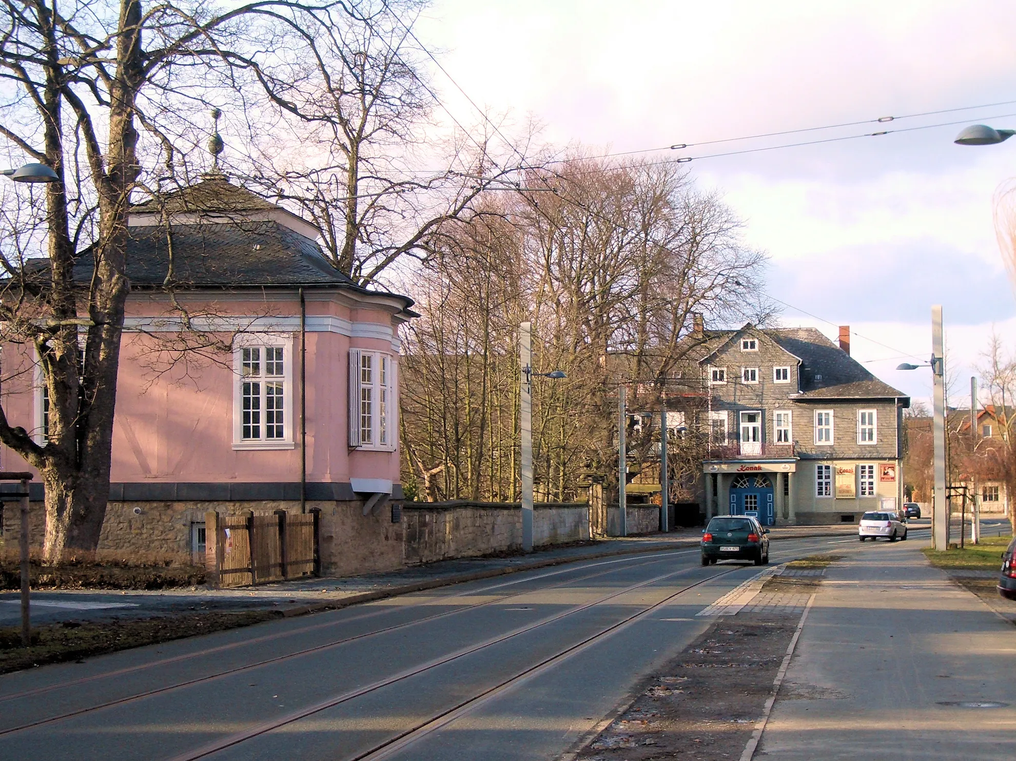 Photo showing: Rokoko-Pavillon at Stoeckheim with view over Großes Weghaus