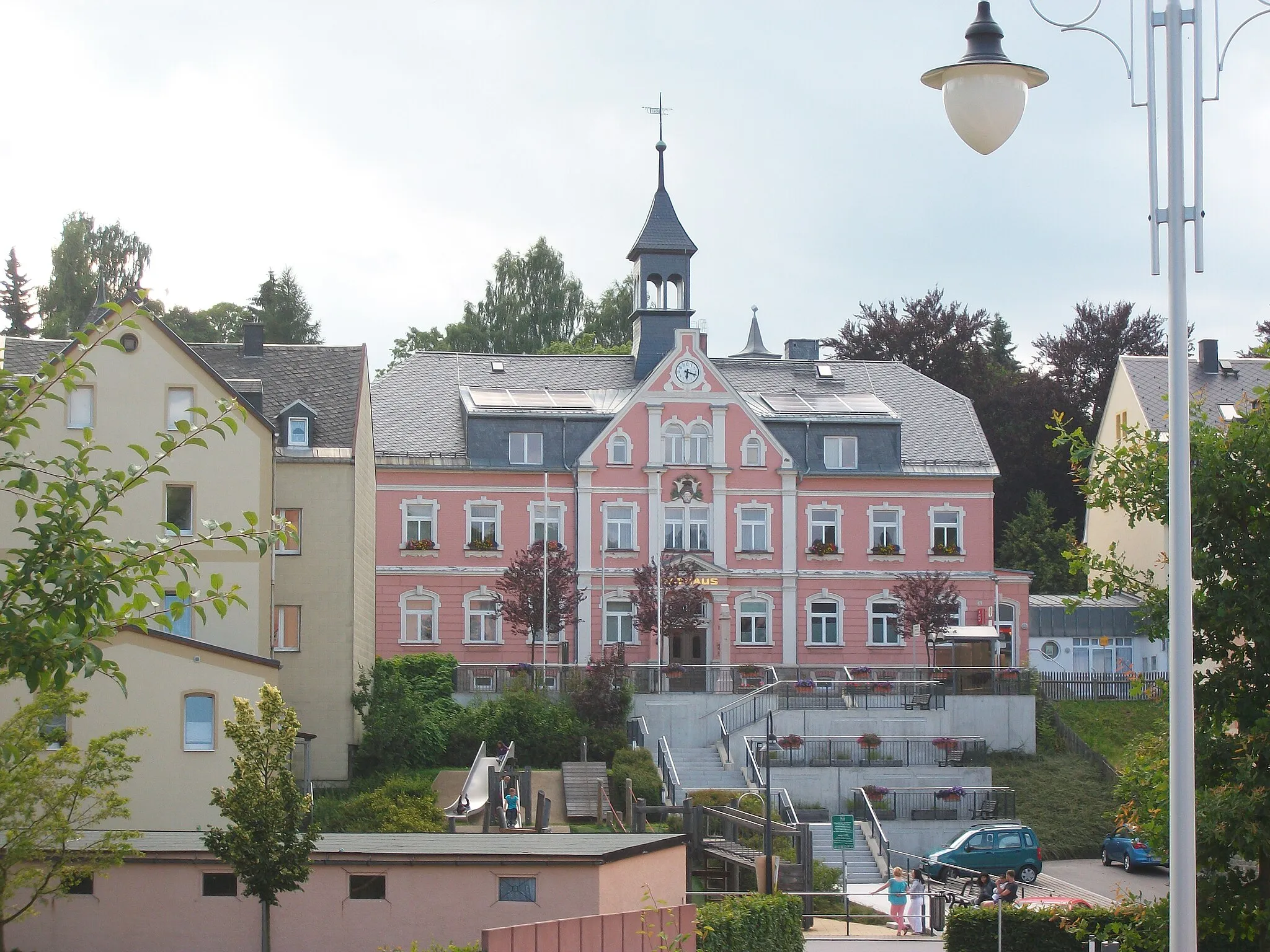Photo showing: Rathaus Bärenstein (Erzgebirge)