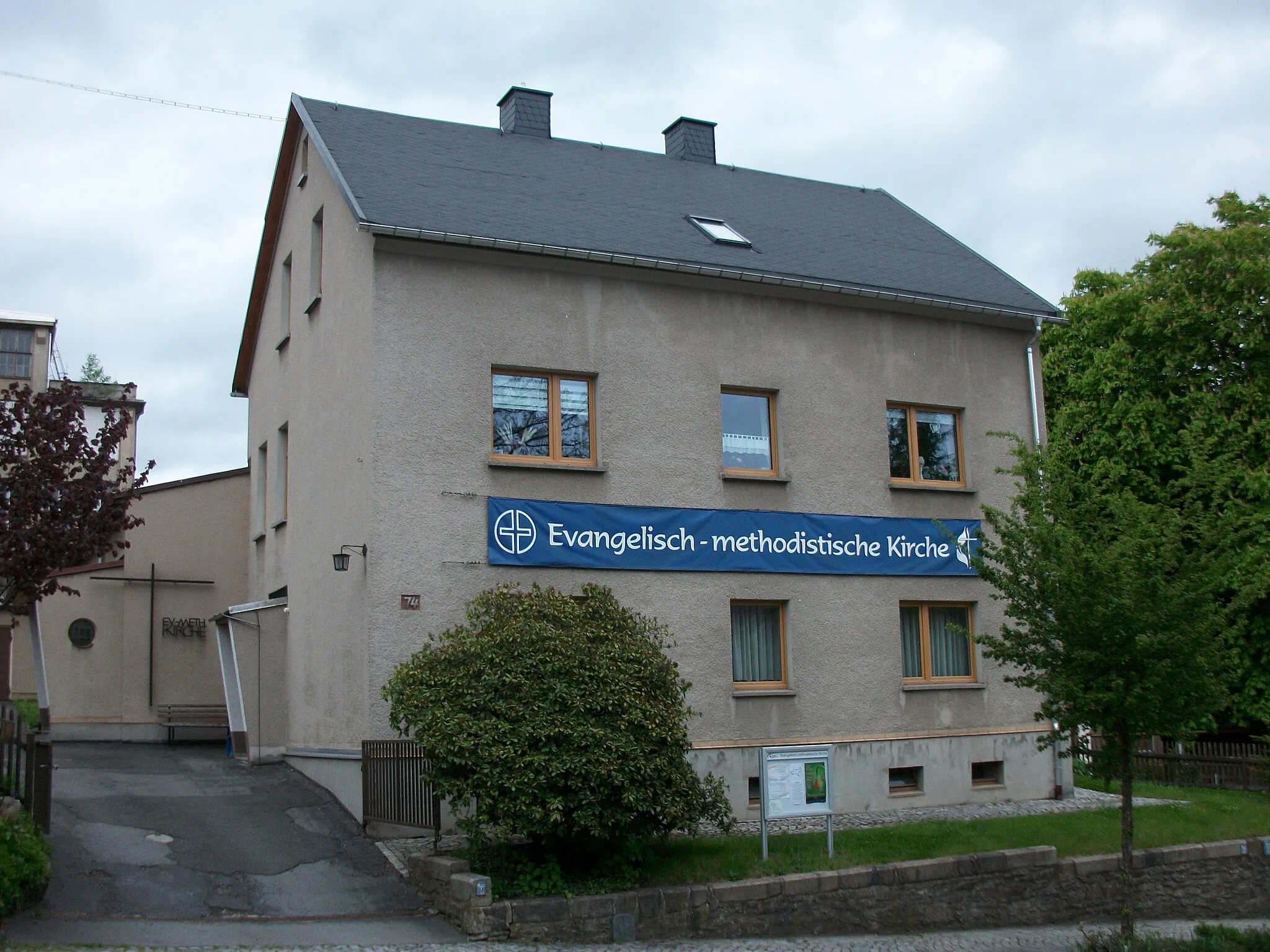 Photo showing: Evangelisch-Methodistische Kirche Beierfeld