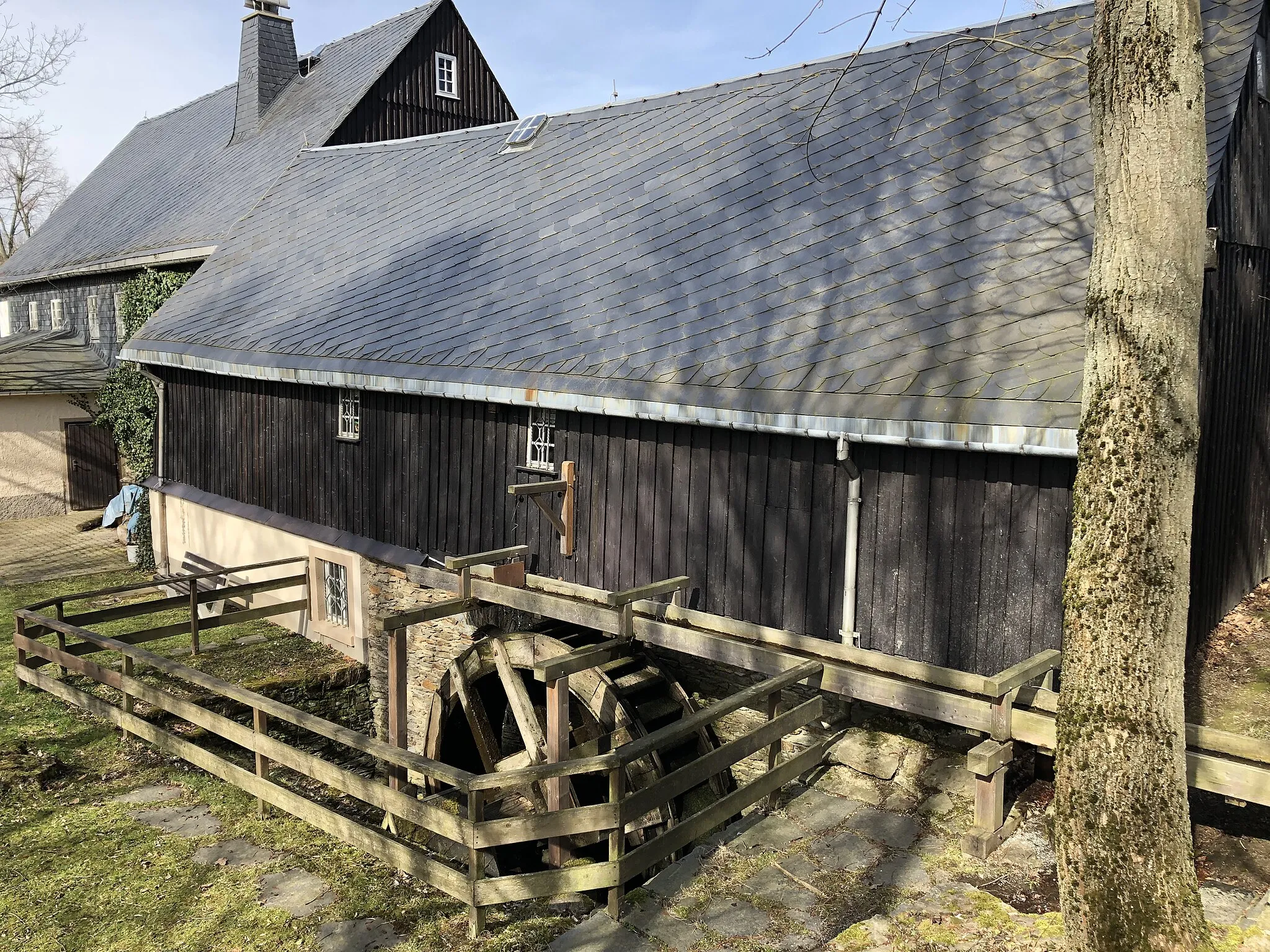 Photo showing: Heimatmuseum Knochenstampfe, Mühlenanbau