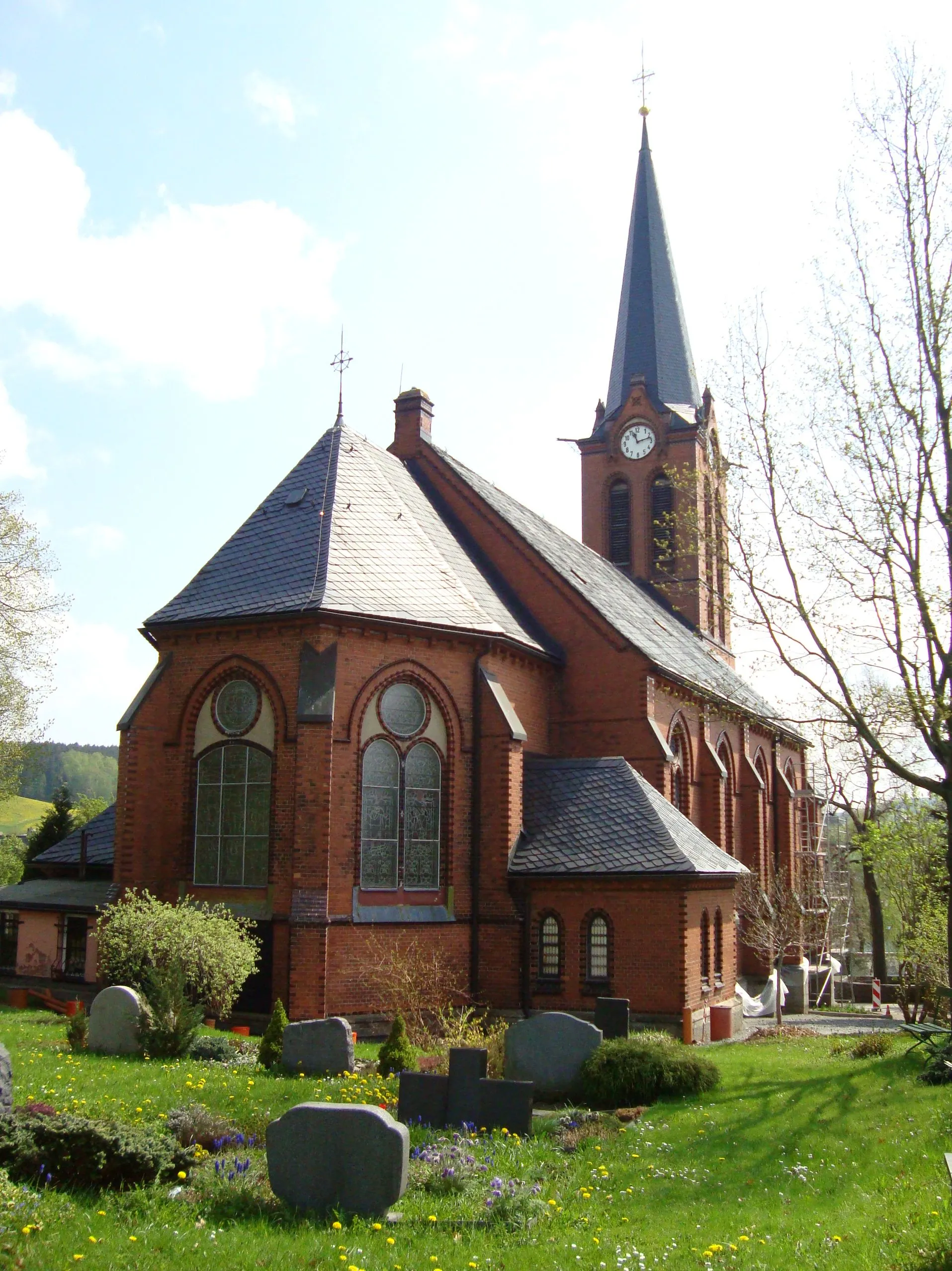 Photo showing: Kirche in Dorfchemnitz im Erzgebirge