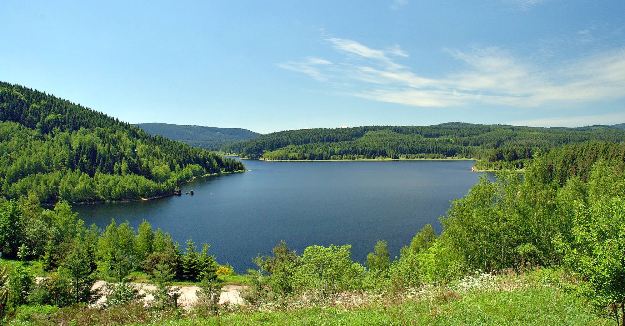 Photo showing: This image shows reservoir "Eibenstock" (Saxony, Germany).