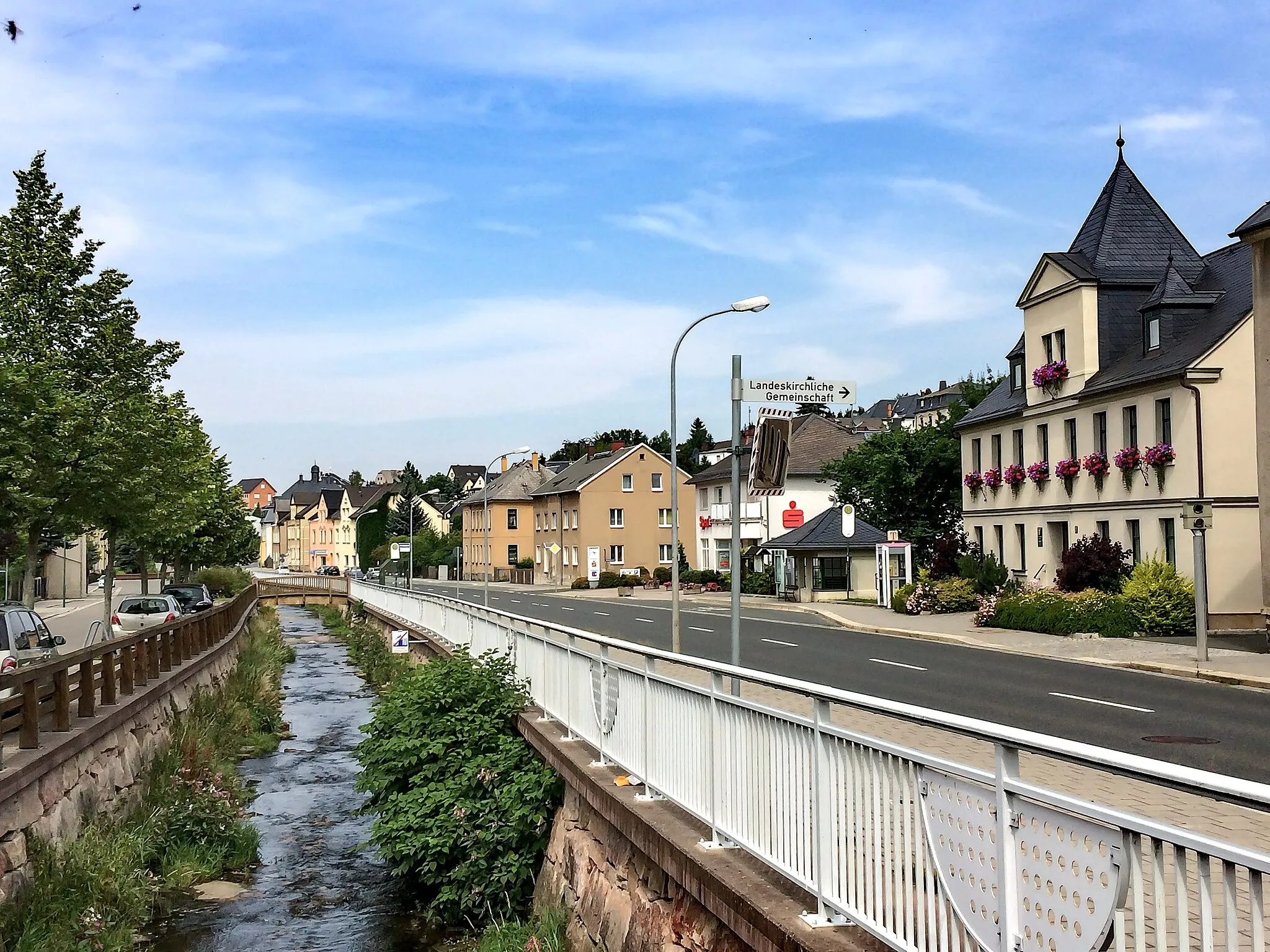 Photo showing: Ellefeld Vogtland Hauptstrasse, Juli 2014