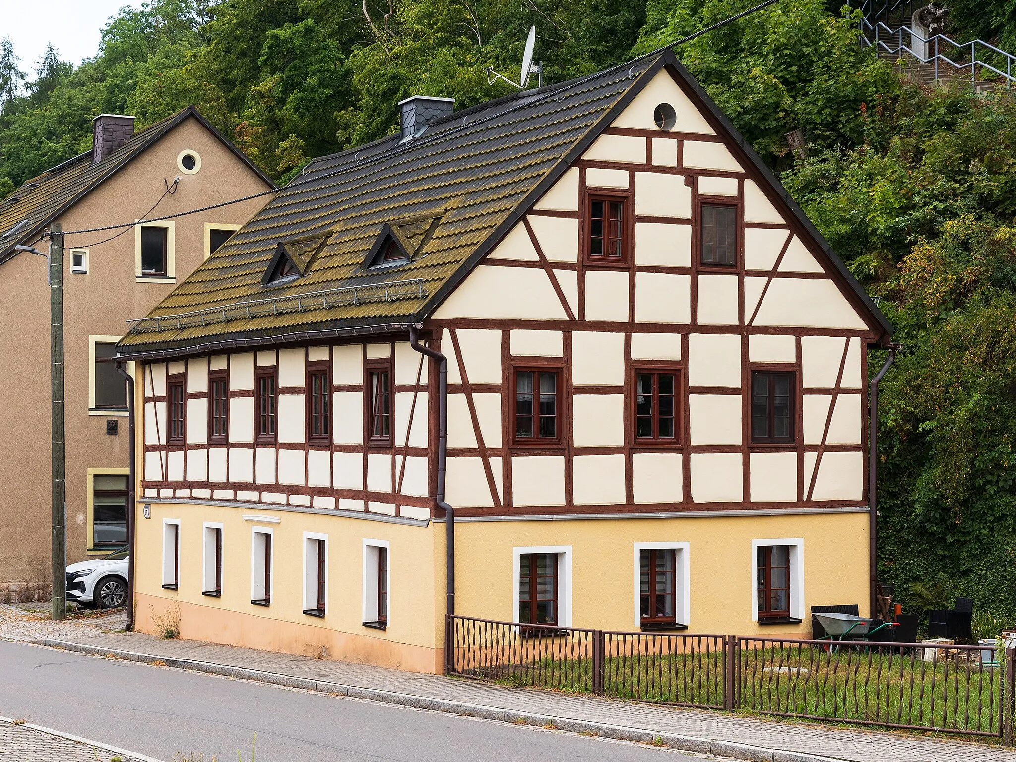 Photo showing: Falkenau (Flöha), Ernst-Thälmann-Straße 33, cultural heritage monument