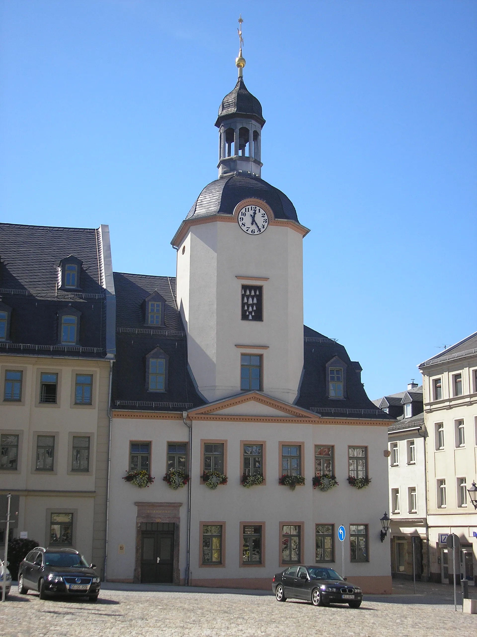 Photo showing: Das Rathaus in Glauchau (Sachsen).