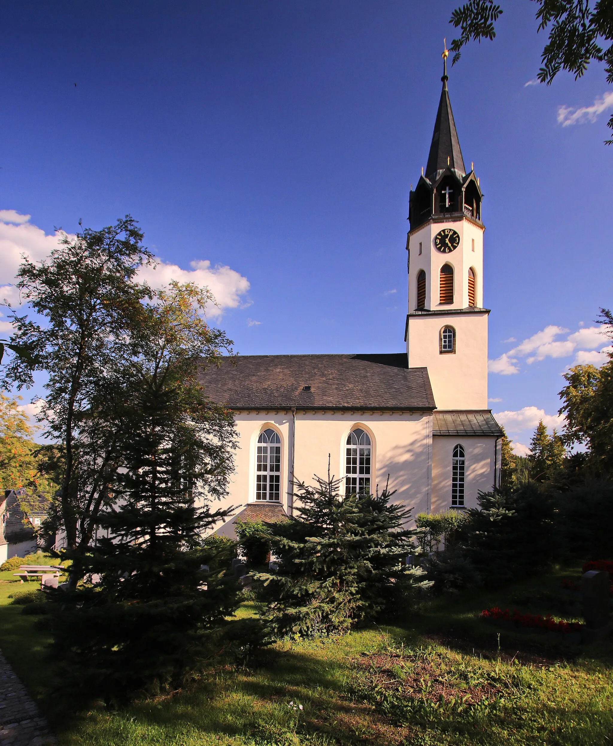 Photo showing: Ev.-luth. Kirche Hartenstein (Sachsen).Landkreis Zwickau, Sachsen.