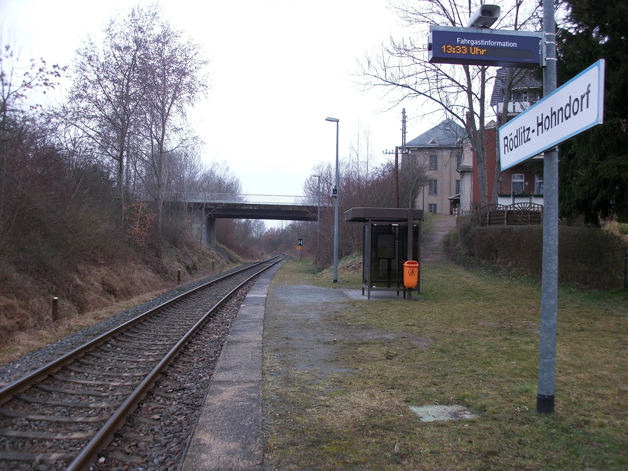 Photo showing: Haltepunkt Rödlitz-Hohndorf