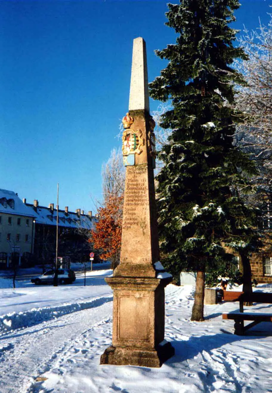 Photo showing: Postmeilensäule in Johanngeorgenstadt