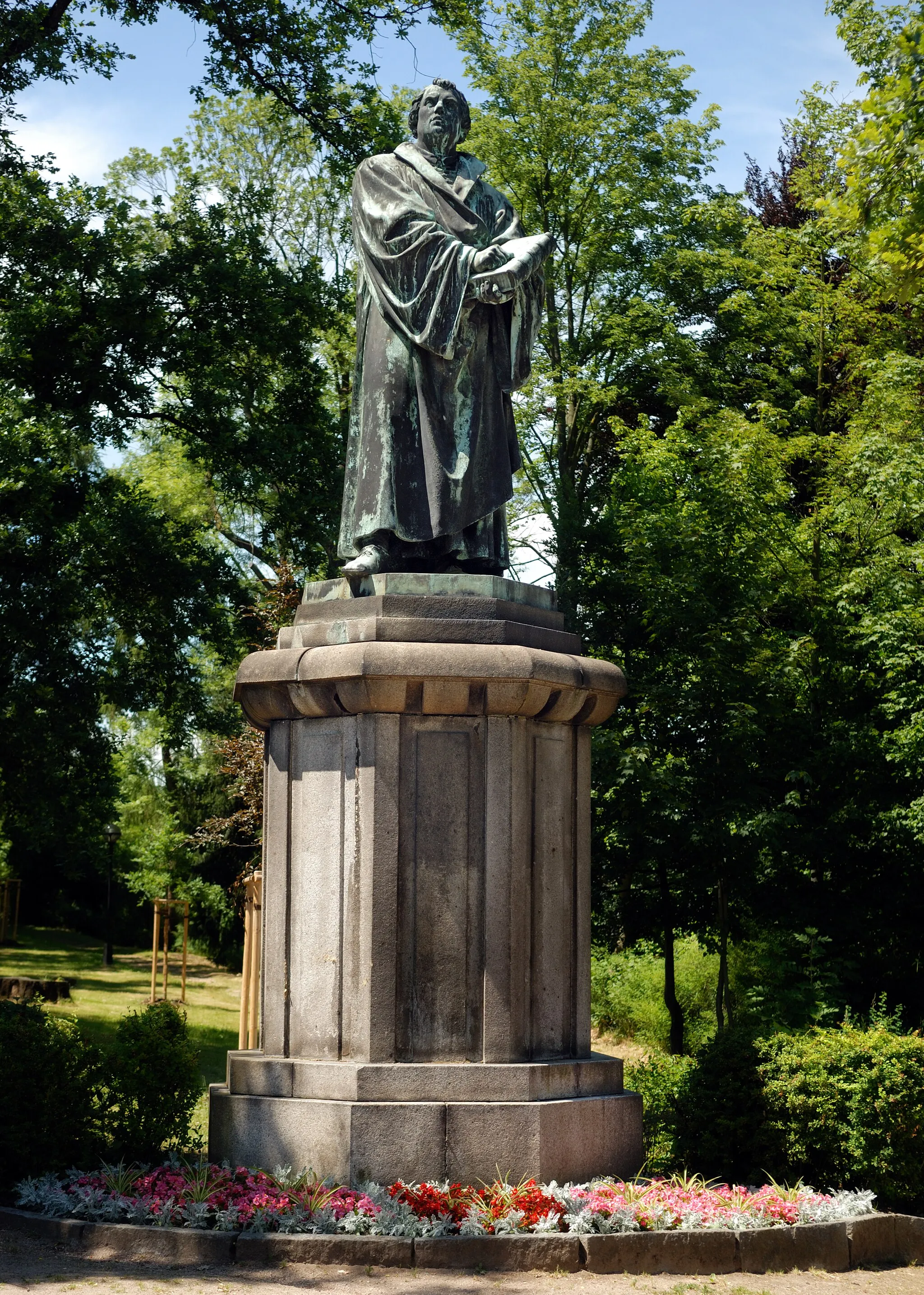 Photo showing: This image shows the Luther memorial in Kirchberg, Saxony, Germany.