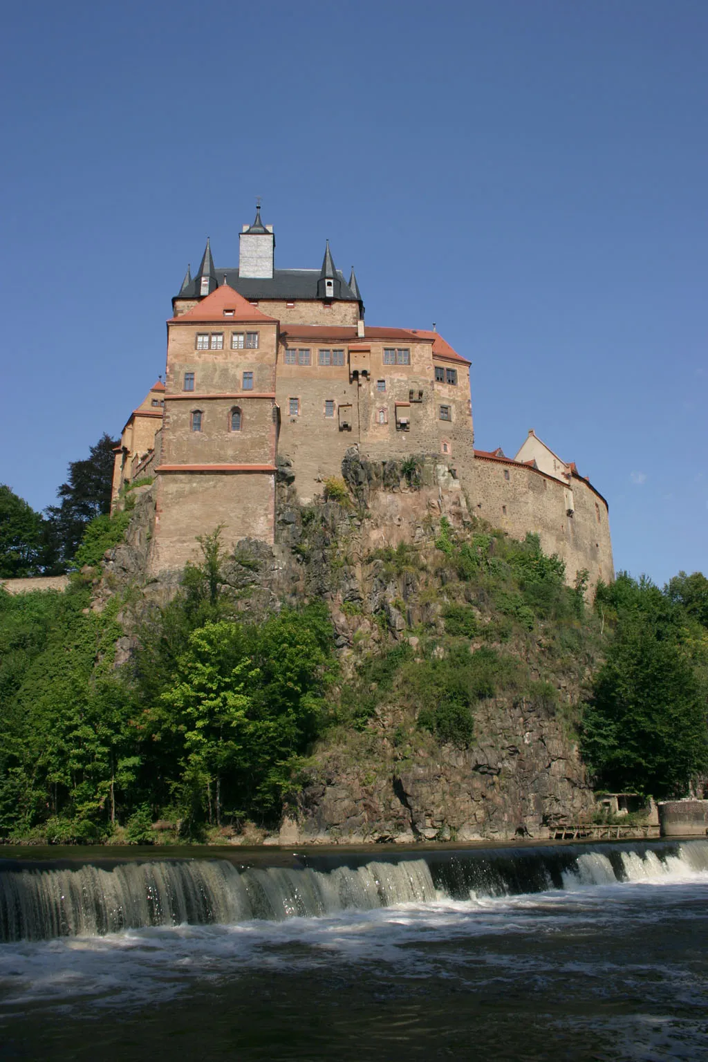 Photo showing: Burg Kriebstein über der Zschopau in Kriebstein, Sachsen, Deutschland.