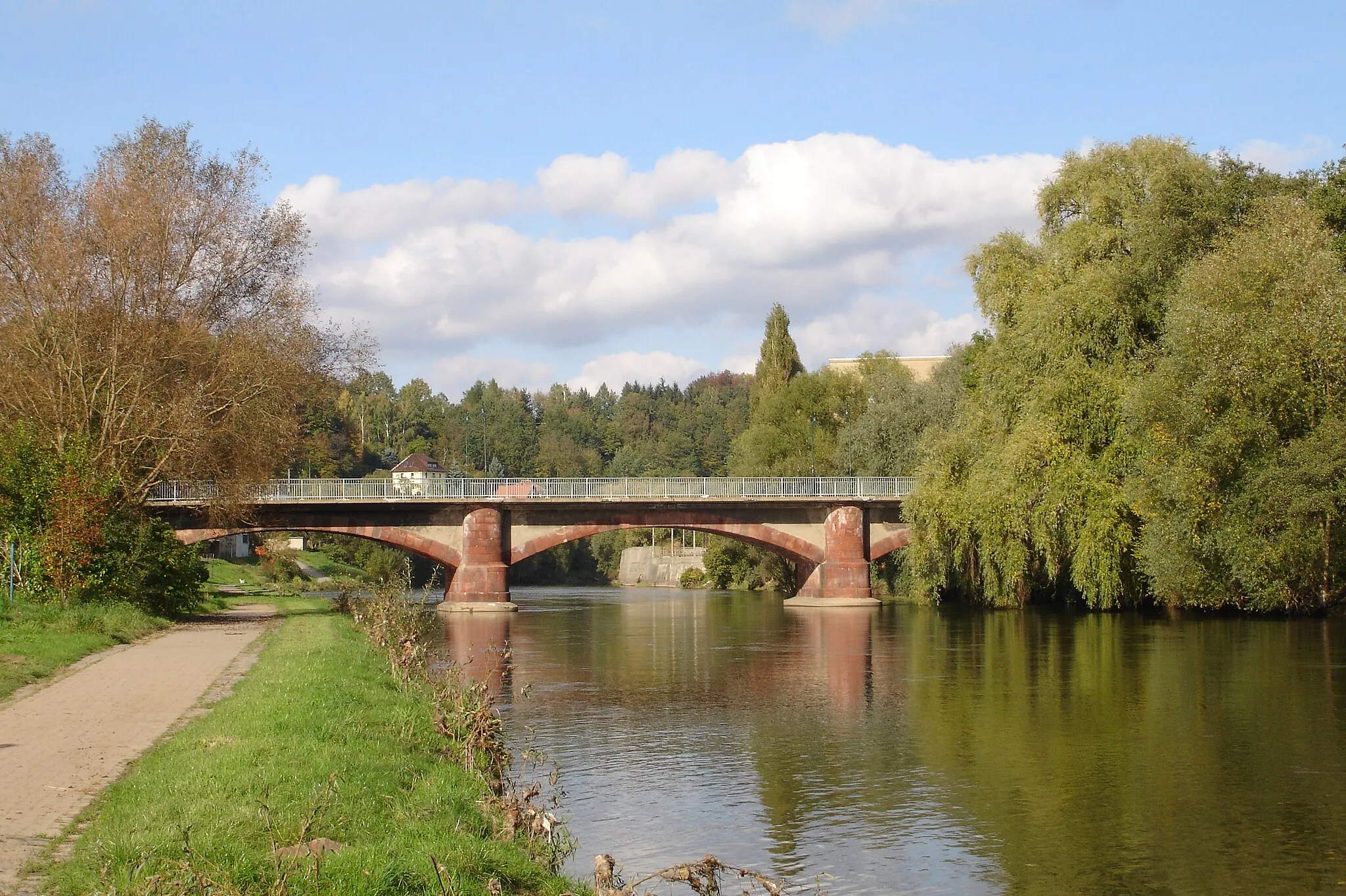 Photo showing: Bridge over the Zwickauer Mulde River