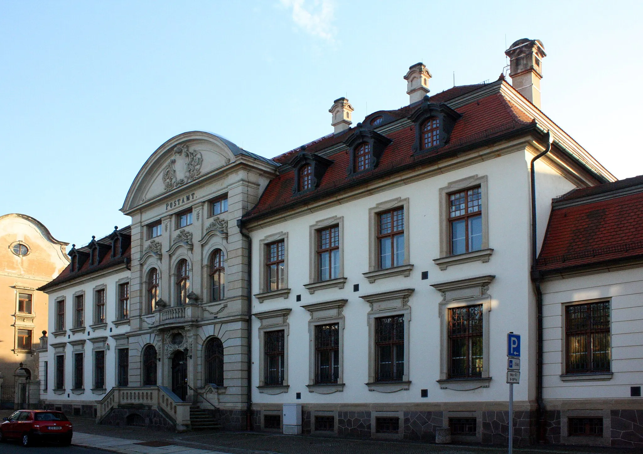 Photo showing: Old post office in Meerane/Saxony