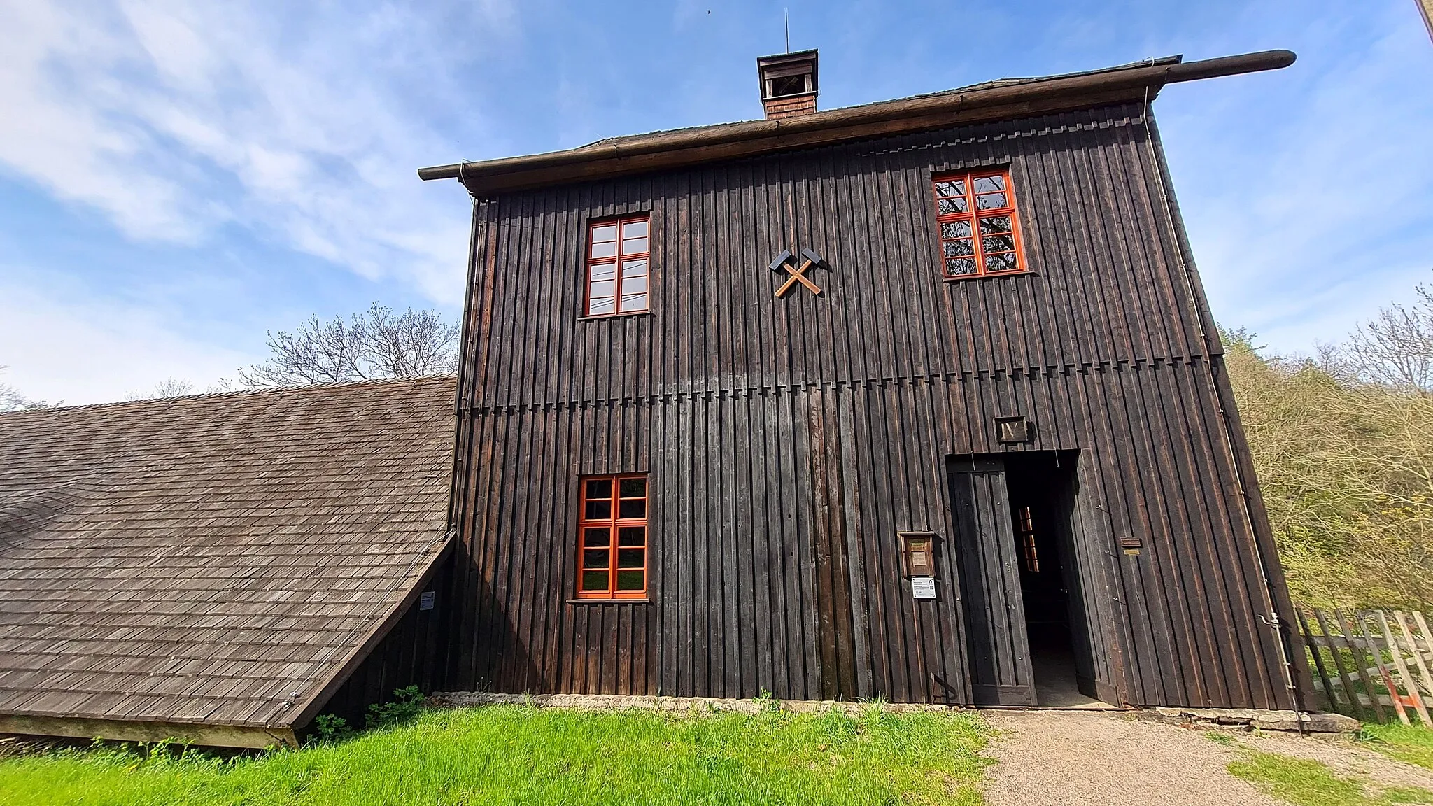 Photo showing: Reinsberg, 4. Lichtloch des Rothschönberger Stollns: Treibehaus