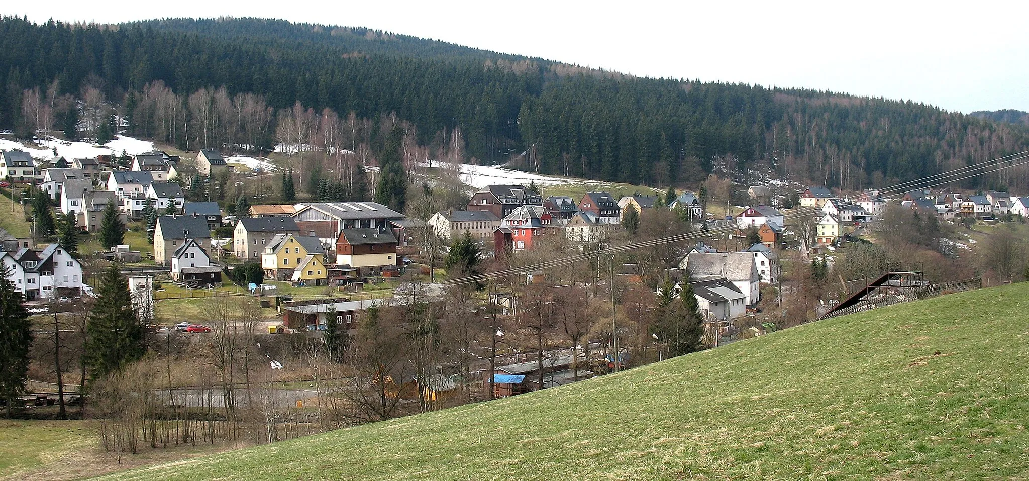 Photo showing: Center of Rittersgrün