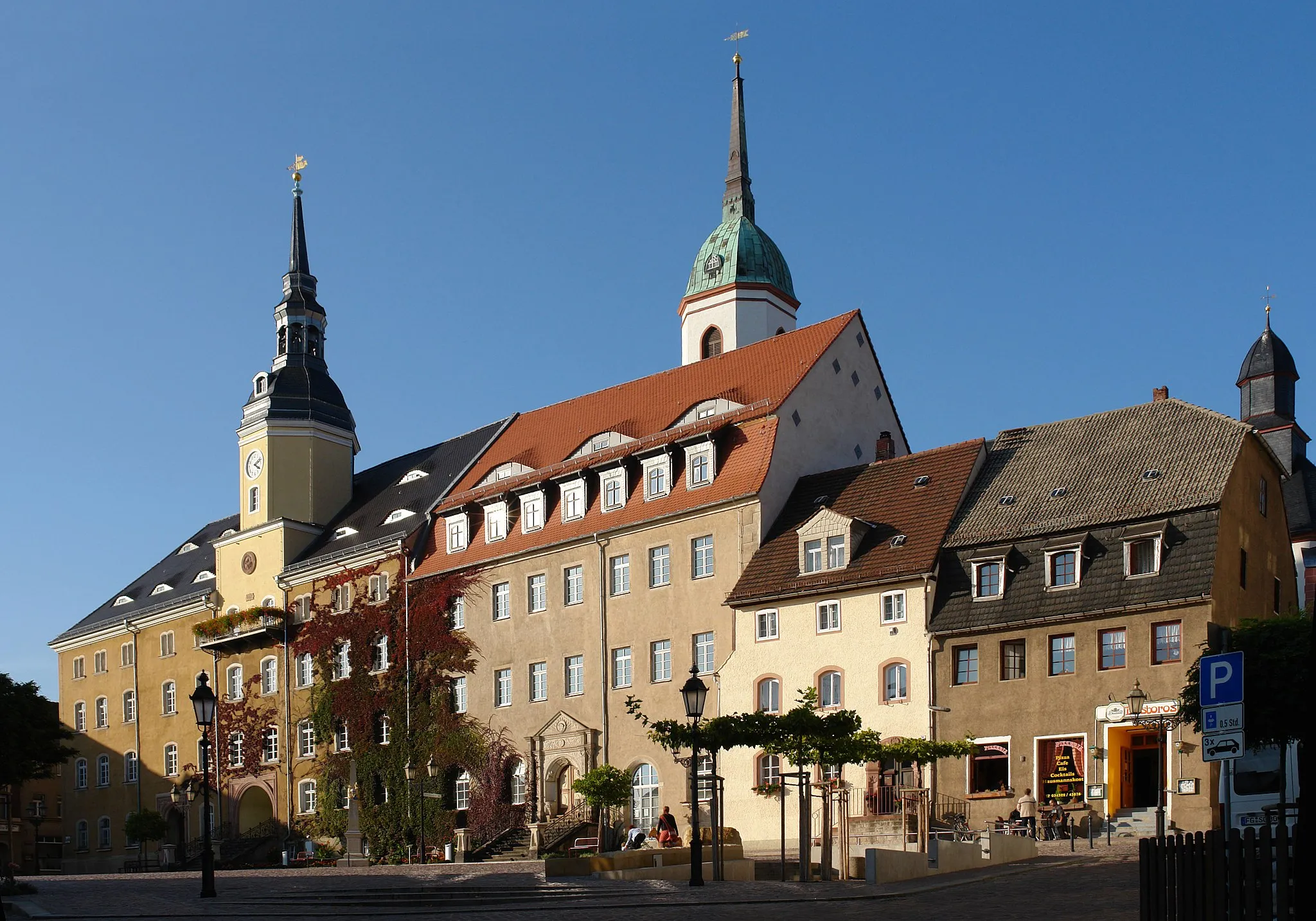Photo showing: Marktplatz von Roßwein