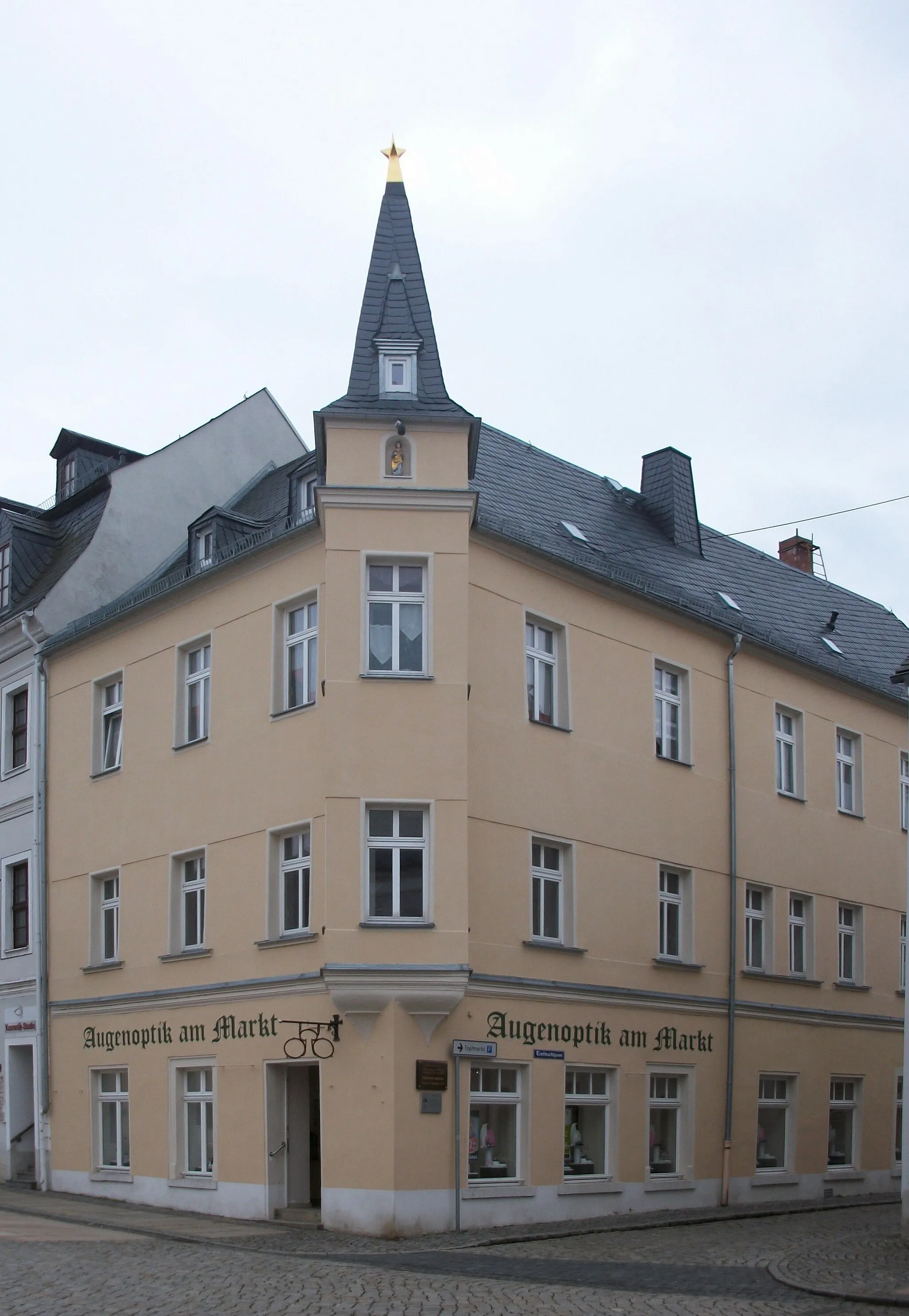 Photo showing: Schneeberg, Markt 23 (Brotmännelhaus)