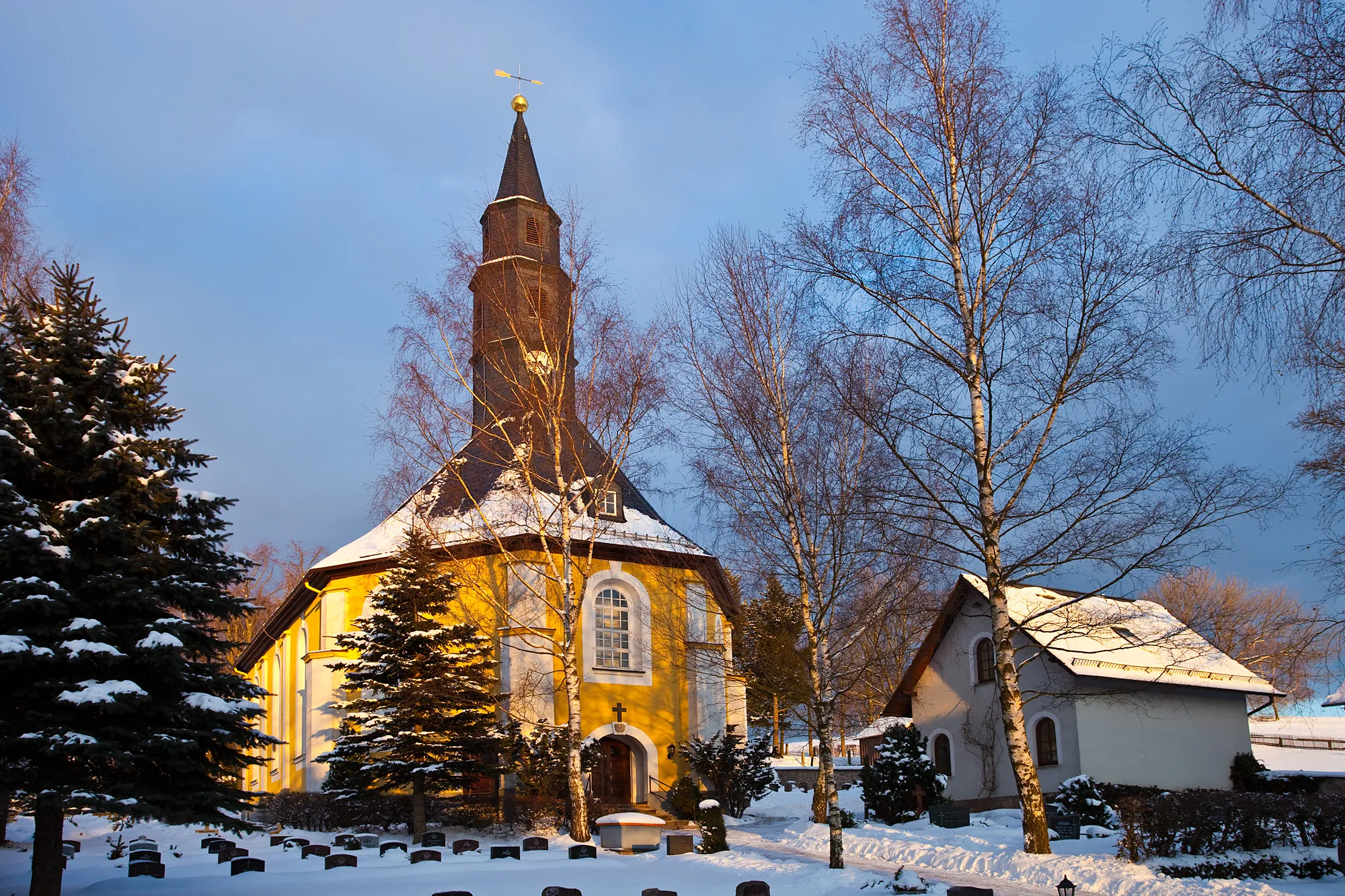 Photo showing: Kirche Stützengrün 10-02-2013