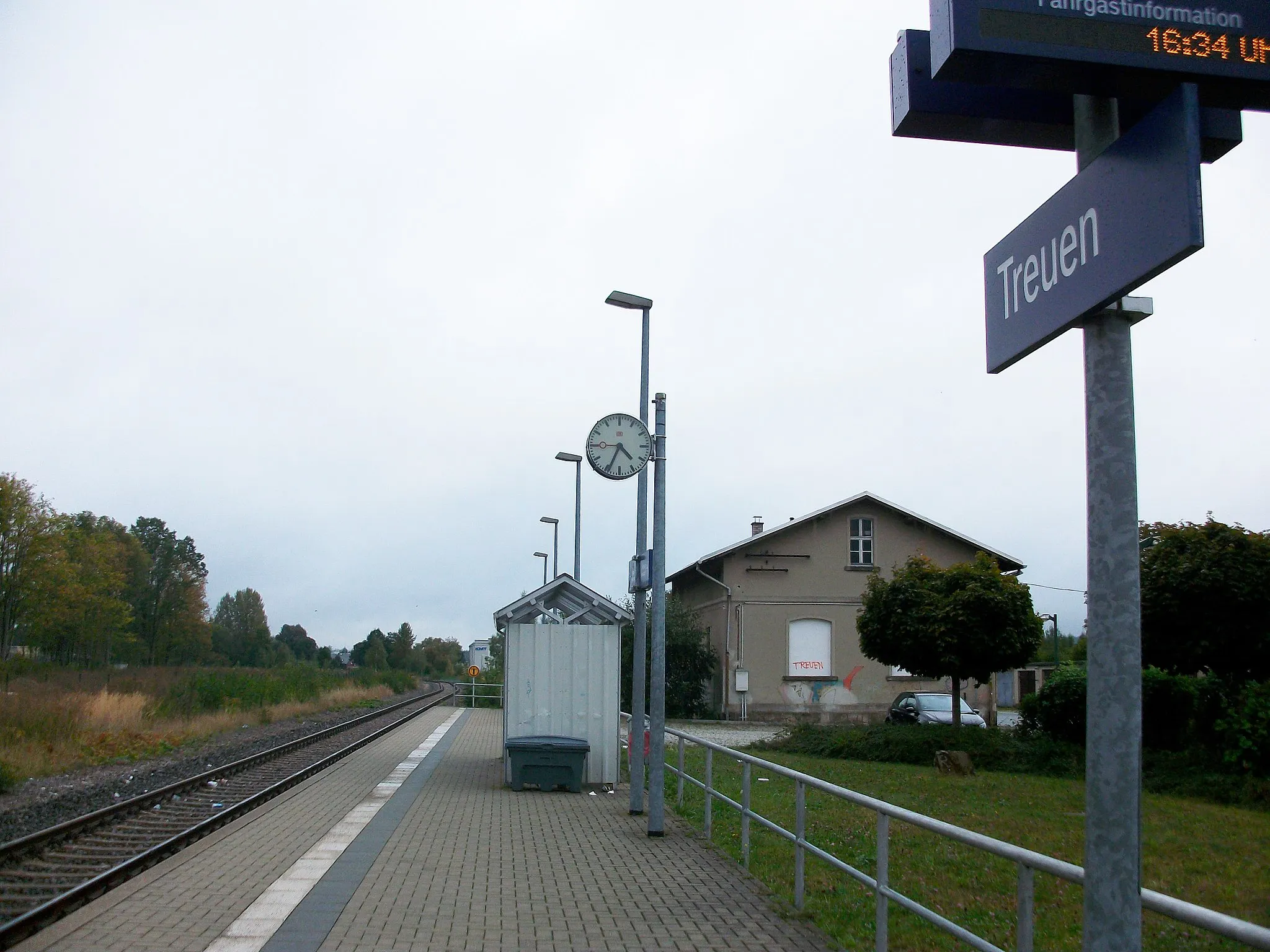 Photo showing: Bahnhof Treuen (2016)