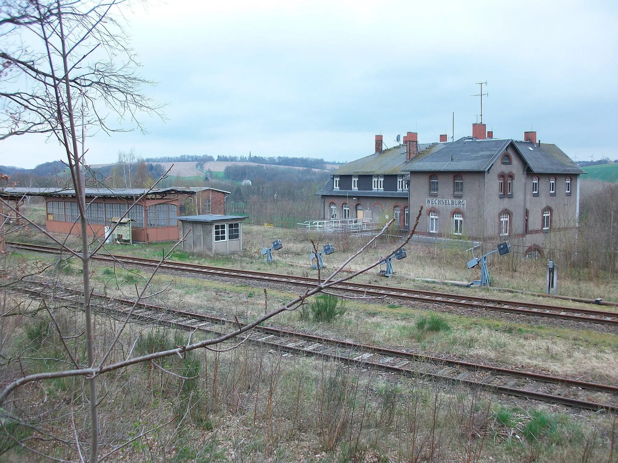Photo showing: Bahnhof Wechselburg (2016)