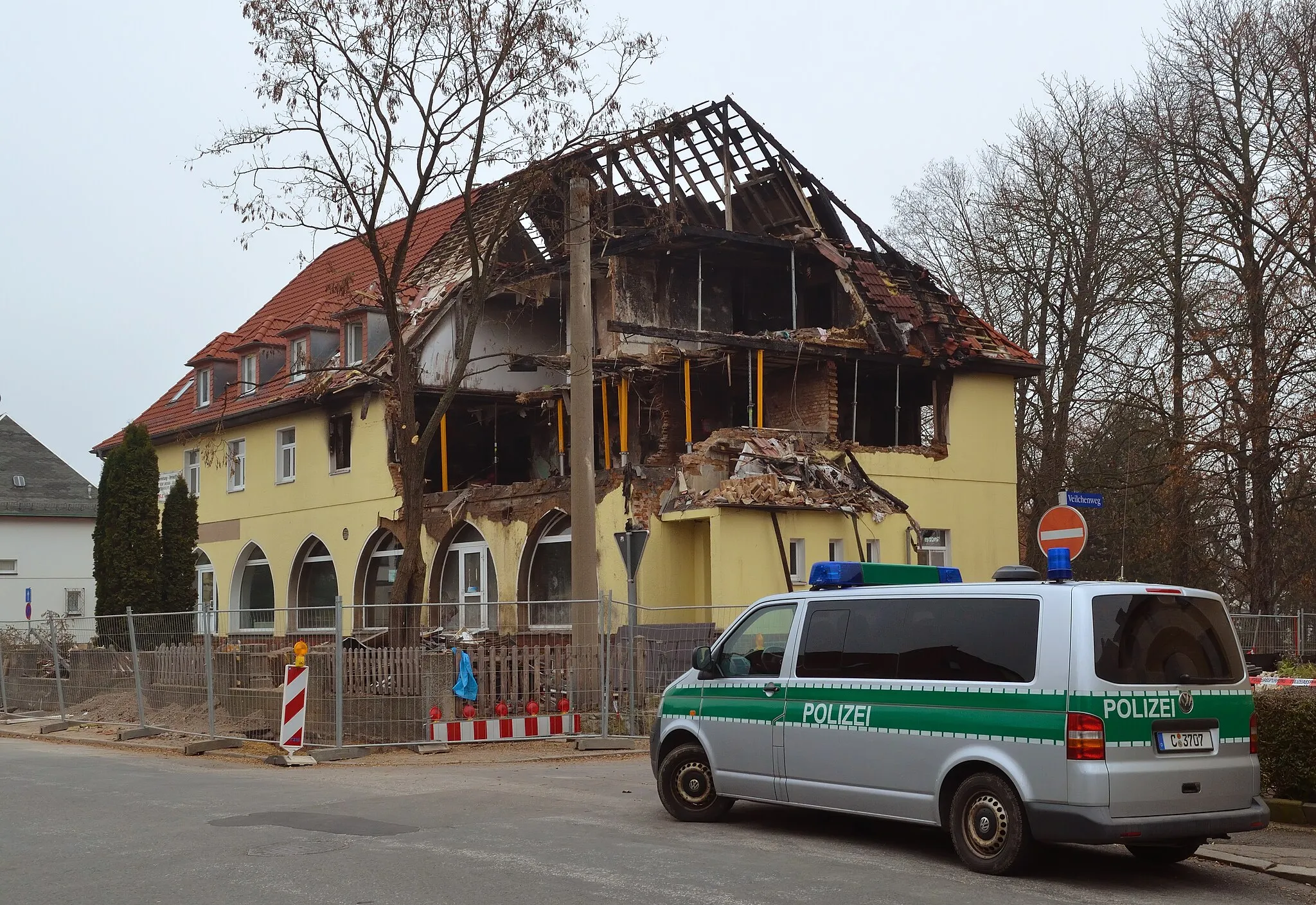 Photo showing: the conflagrated flat used by the „Nationalsozialistischer Untergrund“ in Zwickau, Germany