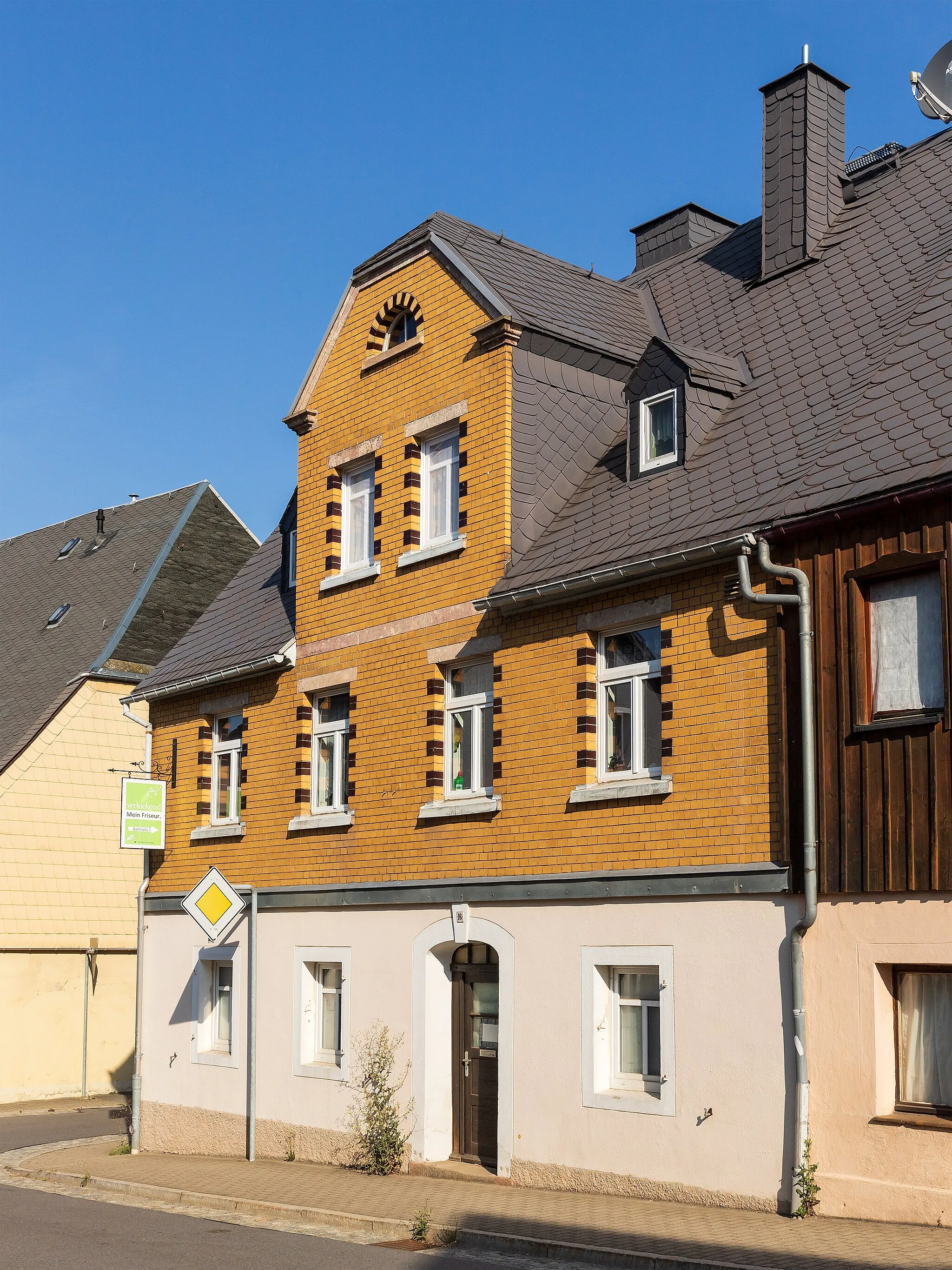 Photo showing: Wolkenstein (Ore Mountains), Freiberger Straße 16, cultural heritage monument