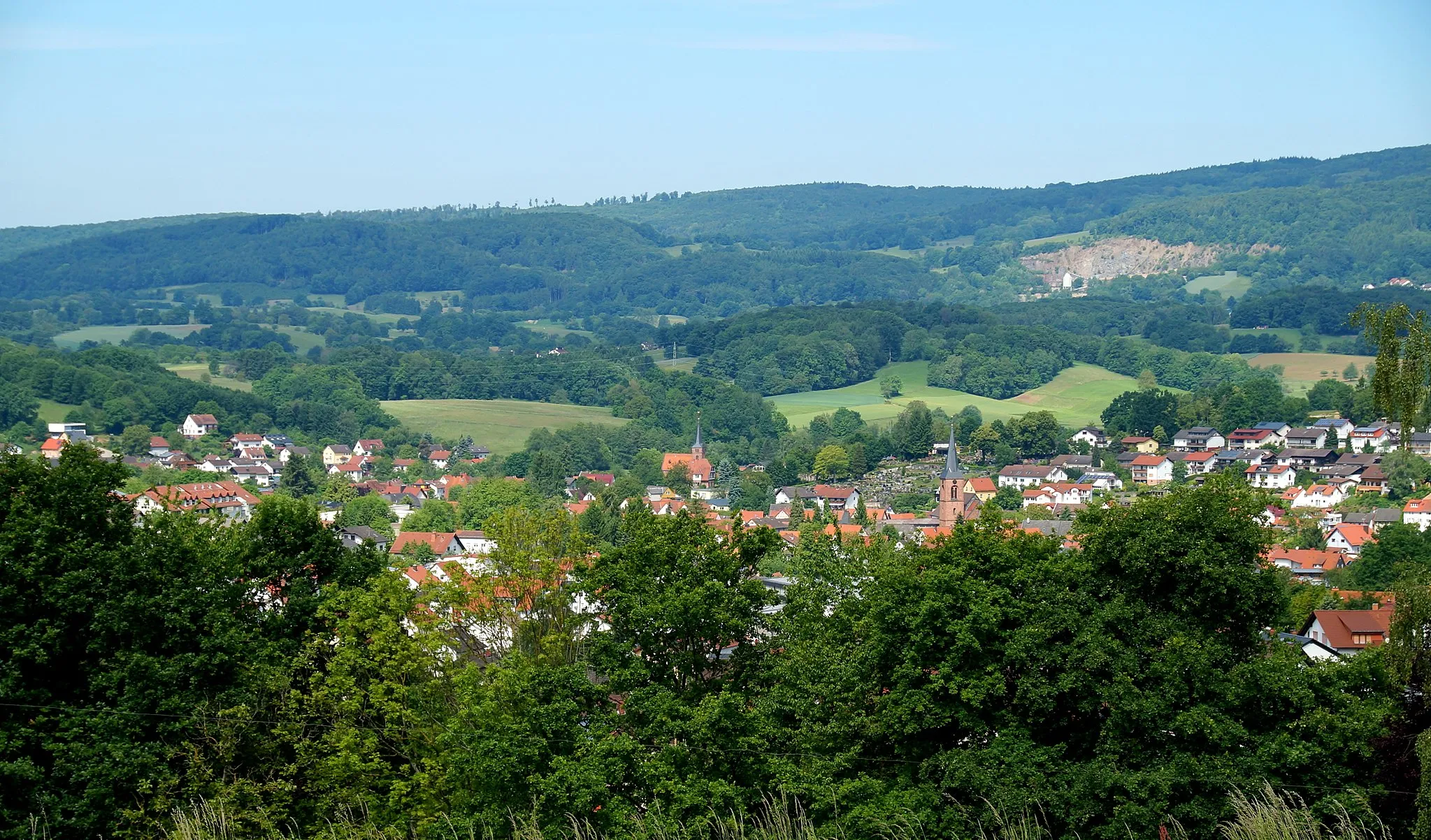 Photo showing: Fürth von der Anhöhe im Osten