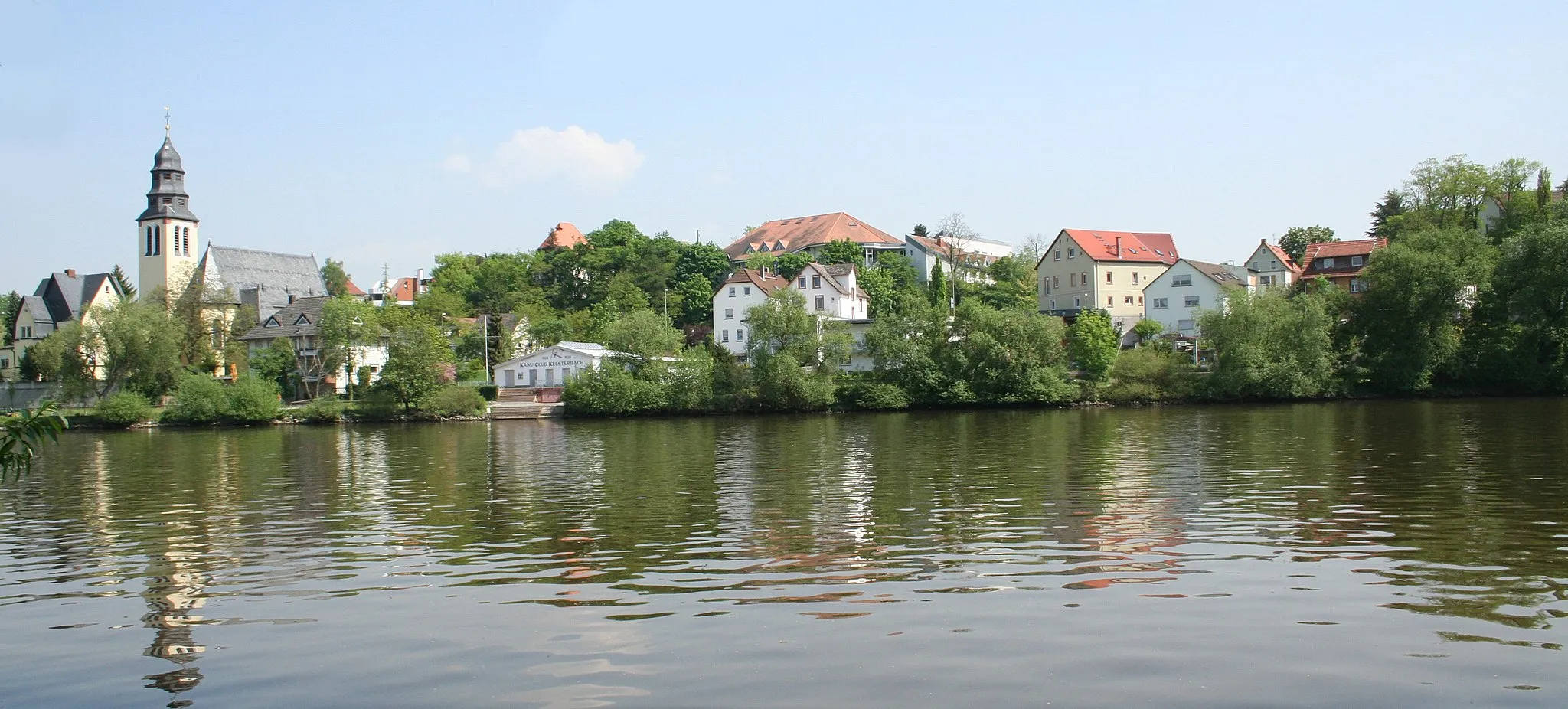 Photo showing: Kelsterbach viewed from Frankfurts riverside of Main