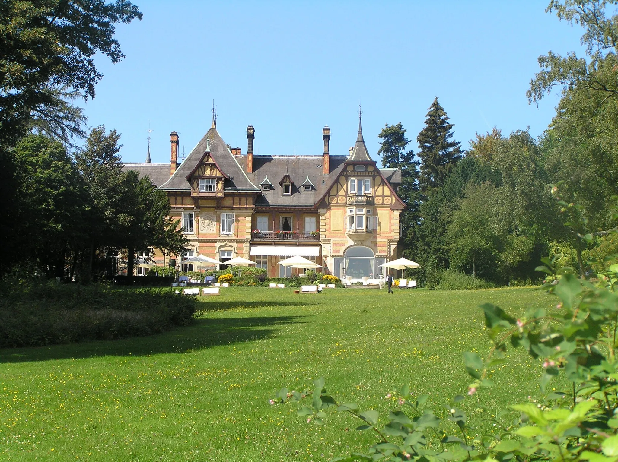 Photo showing: Villa Rothschild, summer house of Wilhelm Carl von Rothschild, today used as hotel, in Königstein, Backside