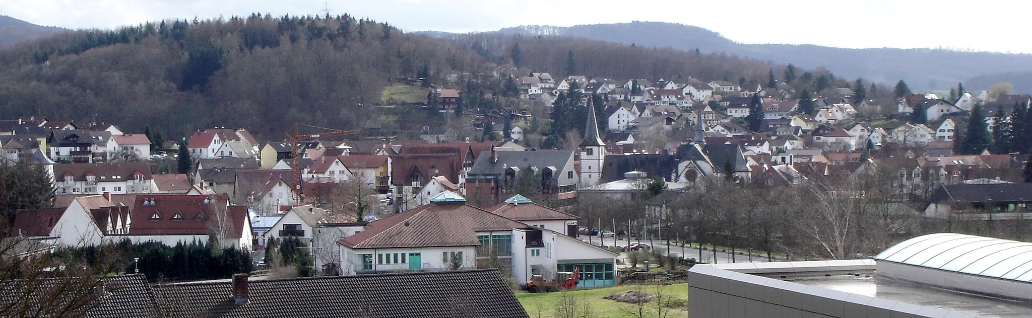 Photo showing: Panorama von Mörlenbach/Deutschland