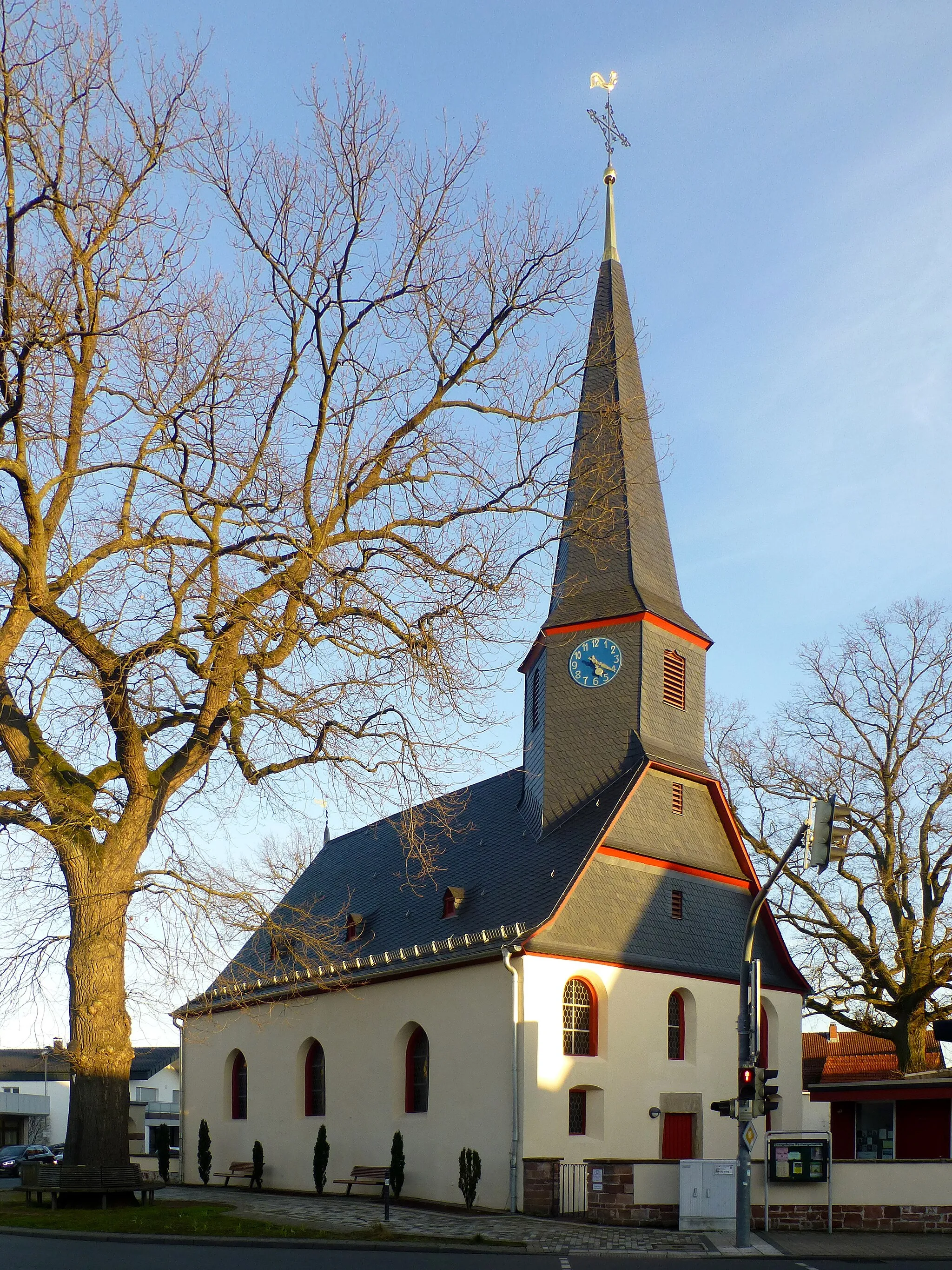 Photo showing: Evangelische Kirche in Riedstadt-Goddelau