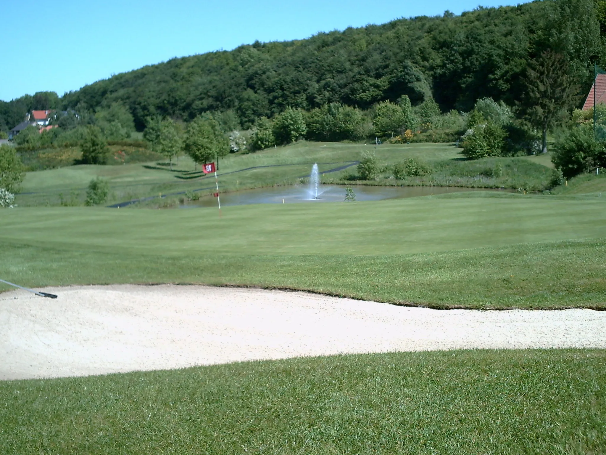 Photo showing: Golf course Teutoburger Wald in Halle (Westf.), hole 18