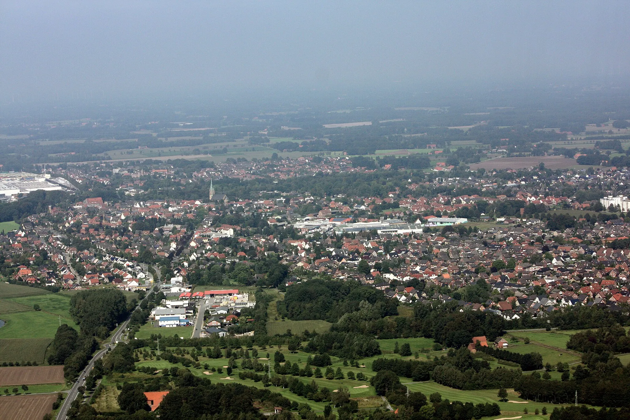 Photo showing: Luftbild der Stadt Harsewinkel, Kreis Gütersloh