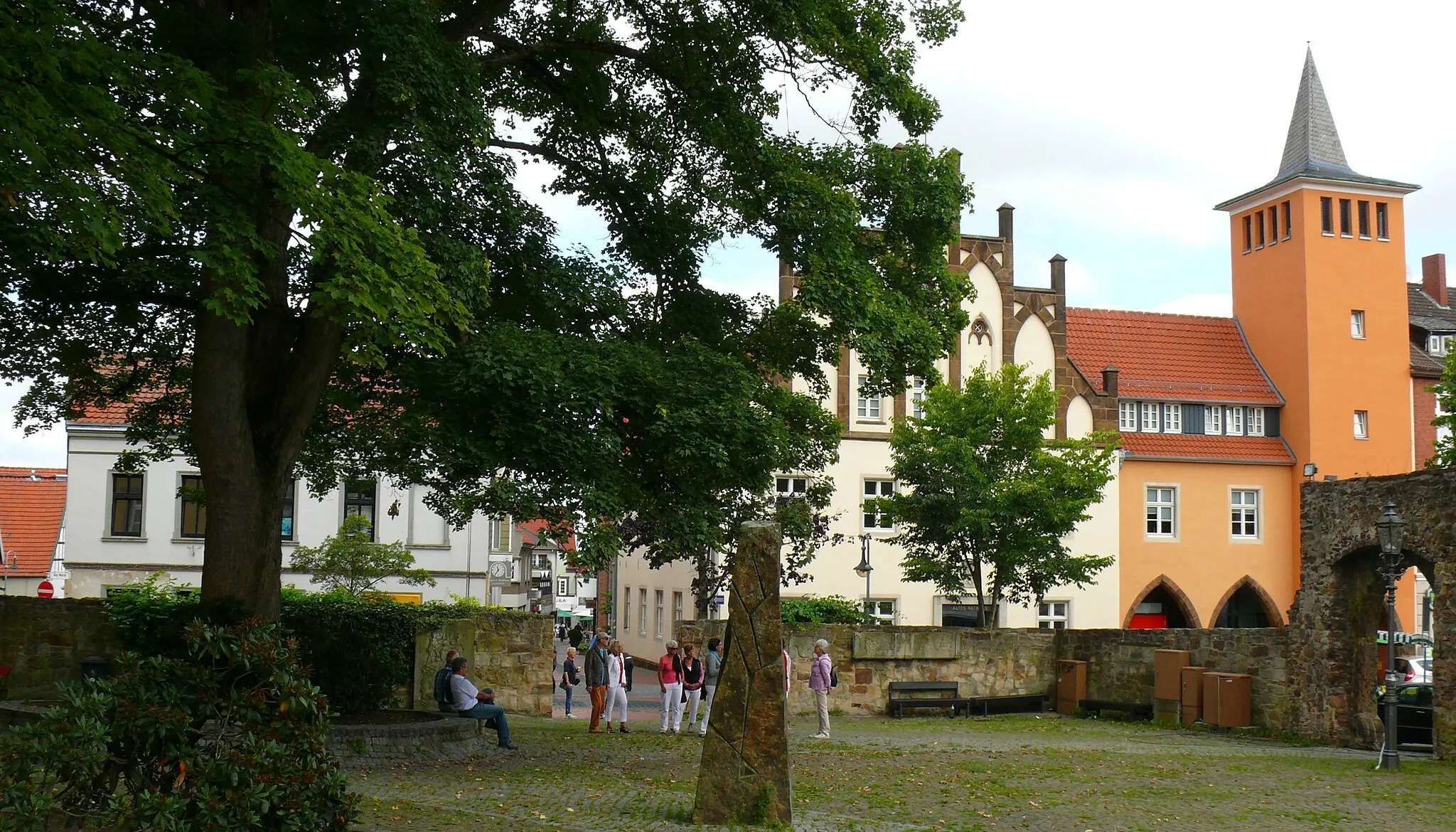Photo showing: Blick vom Burgmannshof auf das alte Rathaus