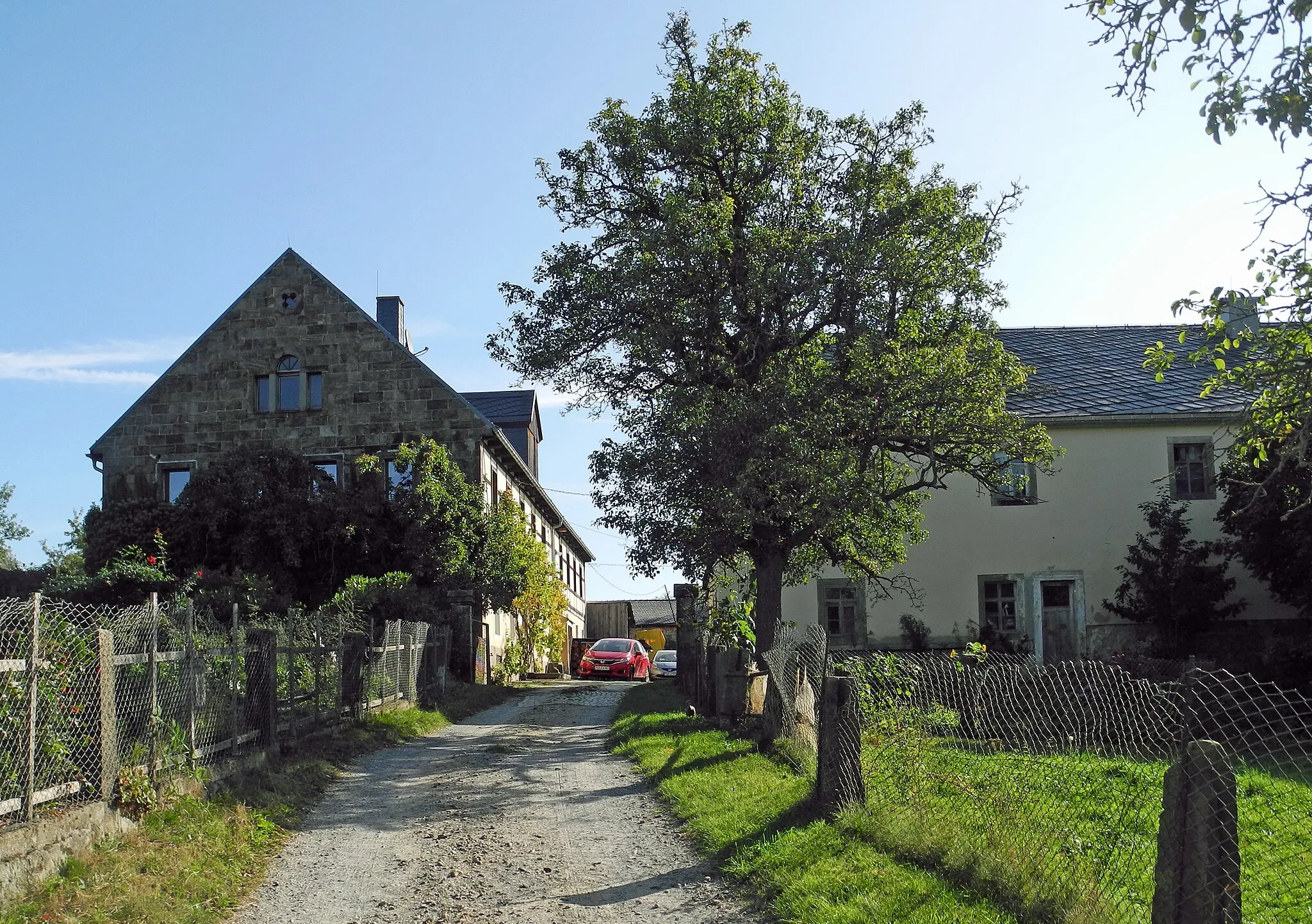 Photo showing: Wohnstallhaus in Dürrröhrsdorf, Hauptstr. 118