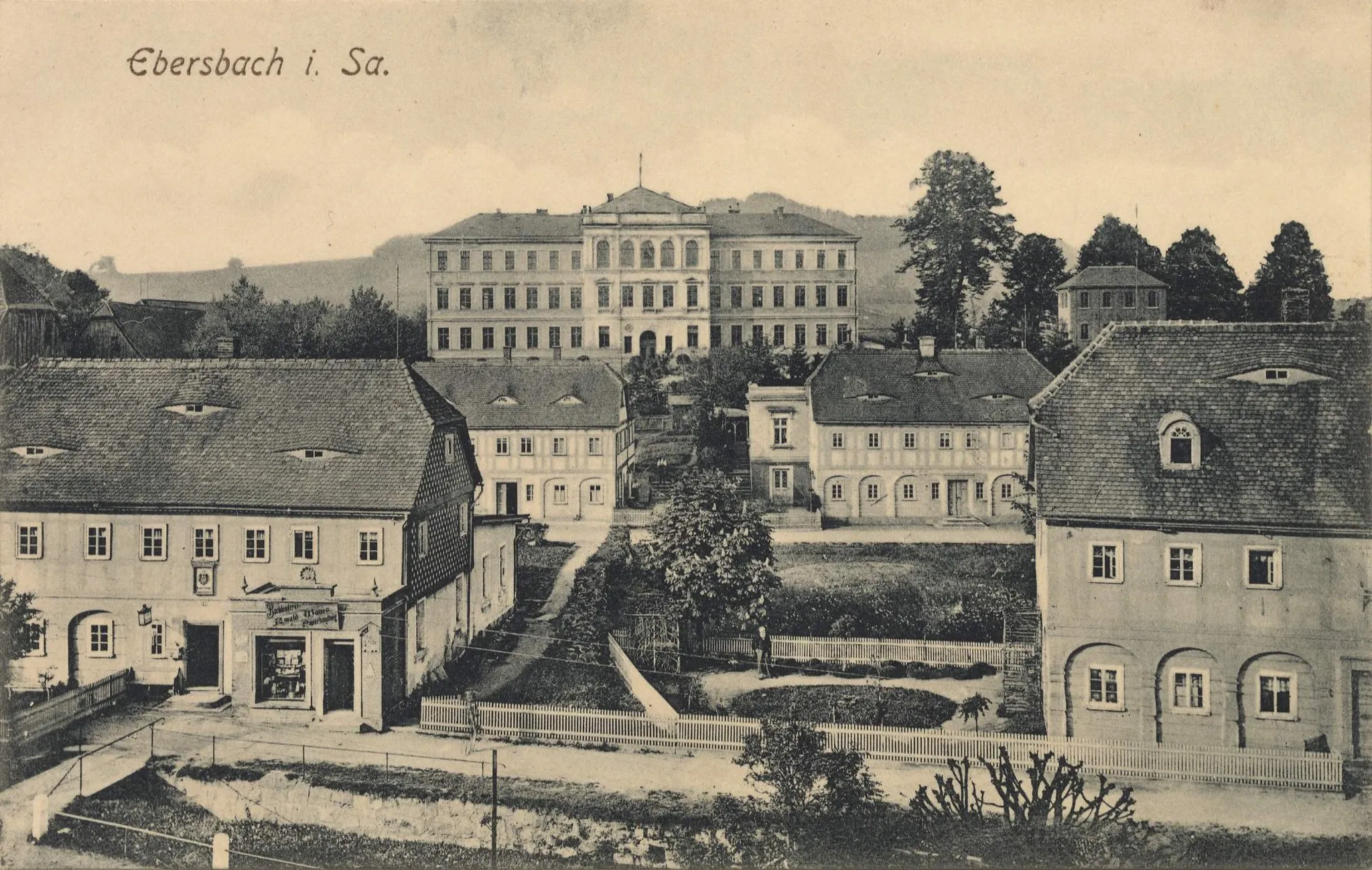 Photo showing: Ebersbach Stadtansicht um 1900