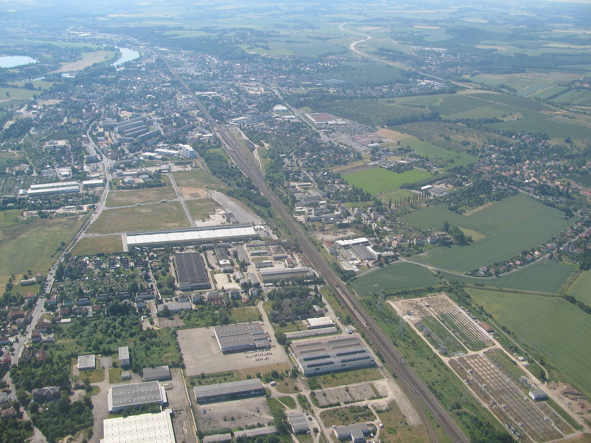 Photo showing: Luftbild Heidenau