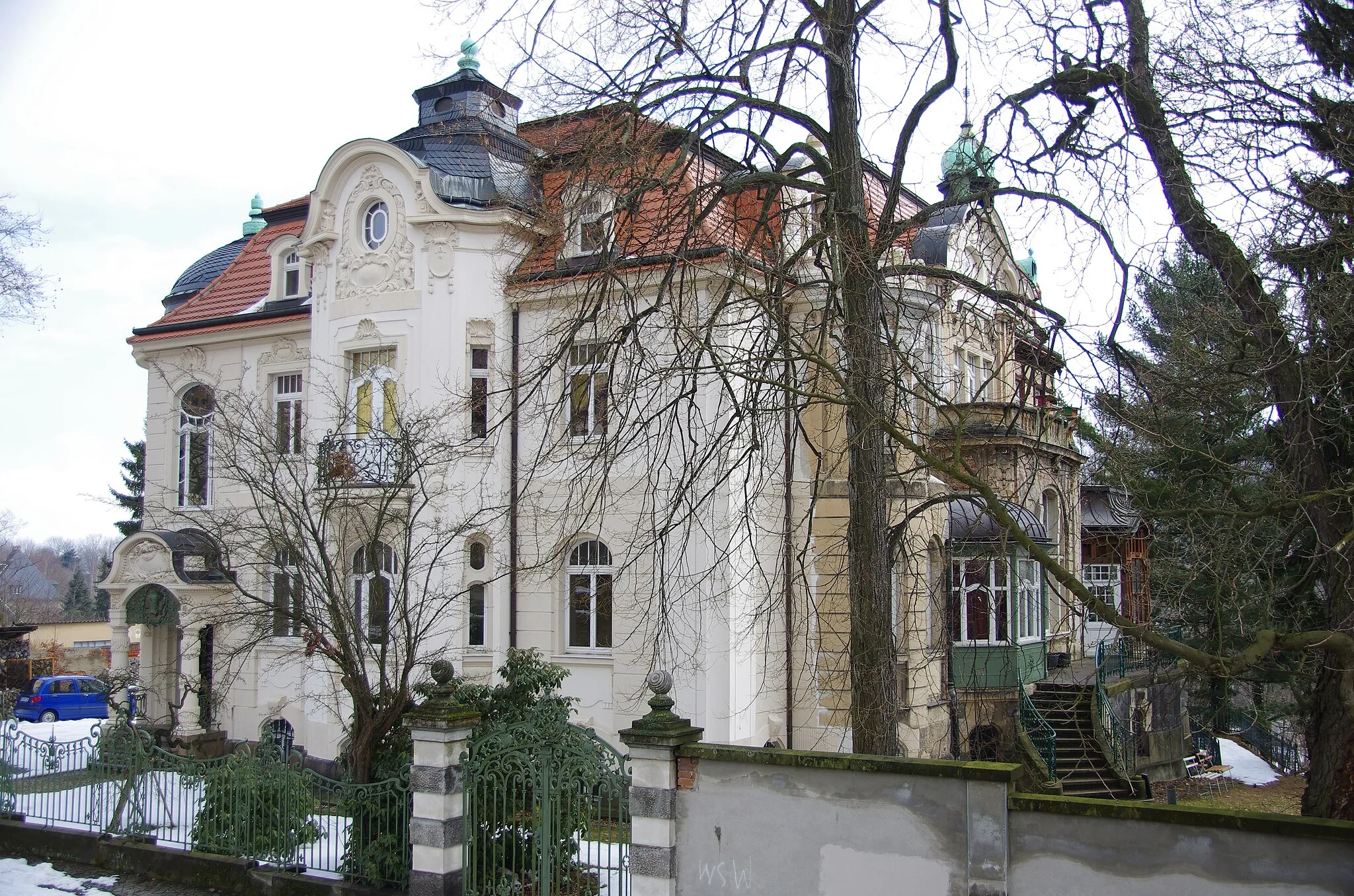 Photo showing: Villa Brueckner in Loebau, Saxony