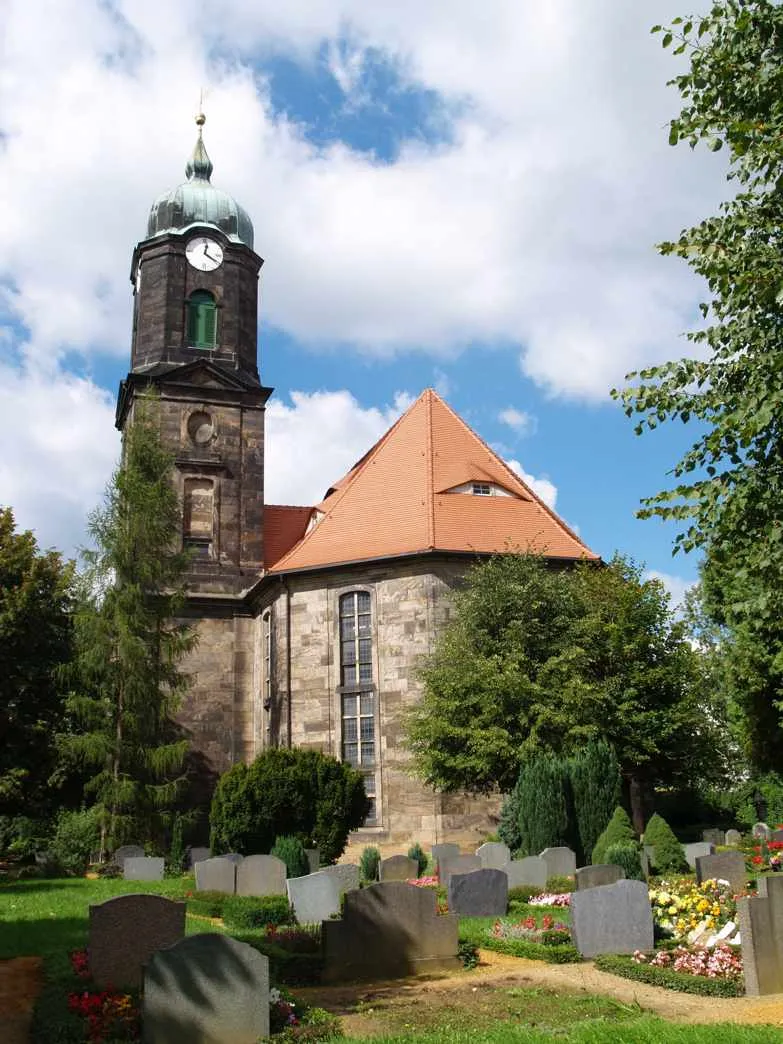 Photo showing: Church in Lohmen (Landkreis Sächsische Schweiz), Germany