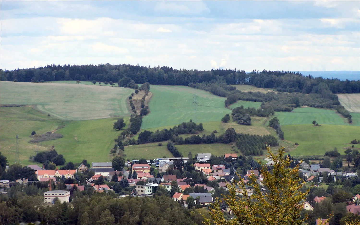 Photo showing: Neukirch(Lausitz)vom Valtenberg aus gesehen