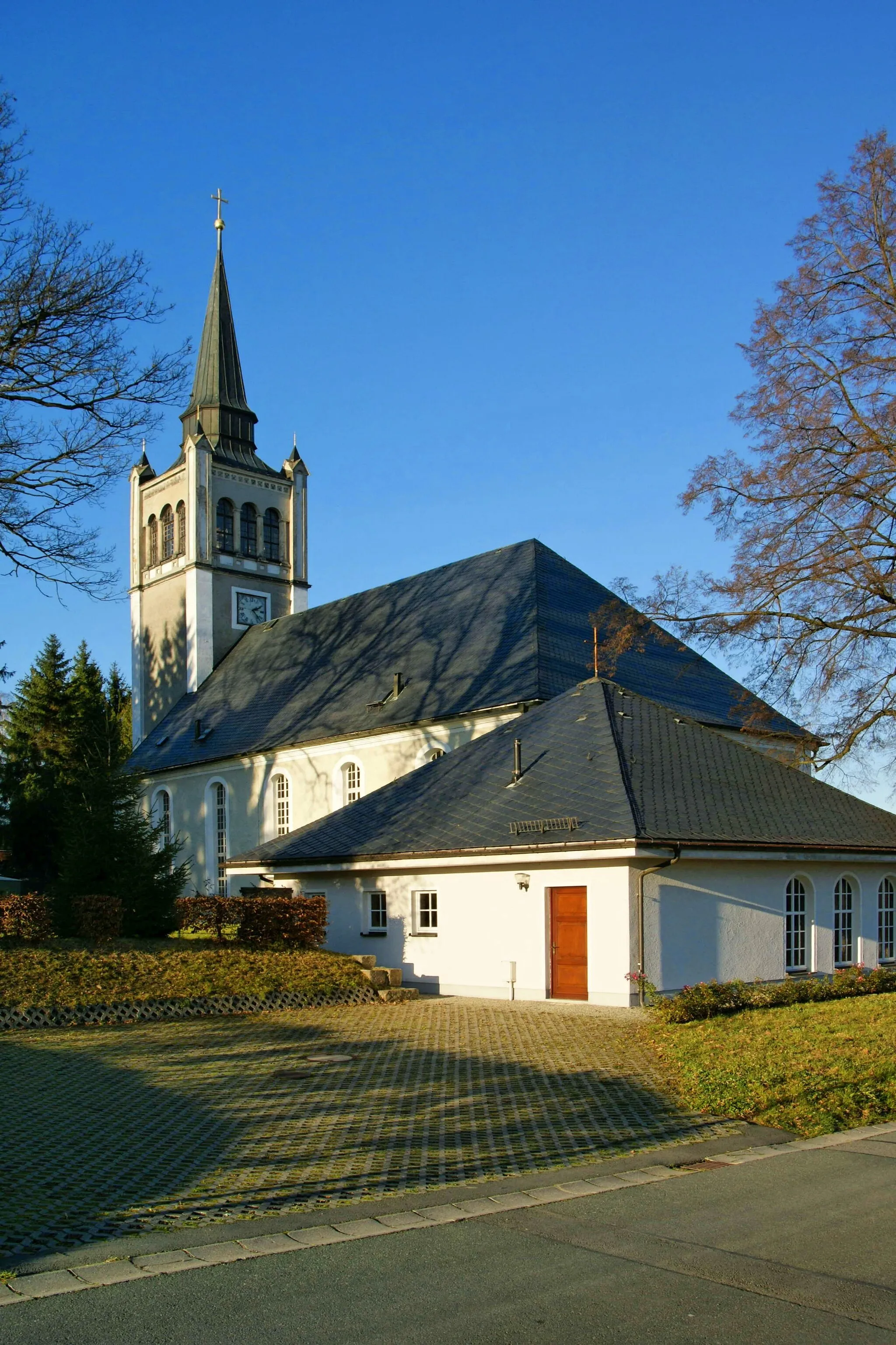 Photo showing: Die ev.-luth. Kirche im OT Friedersdorf
