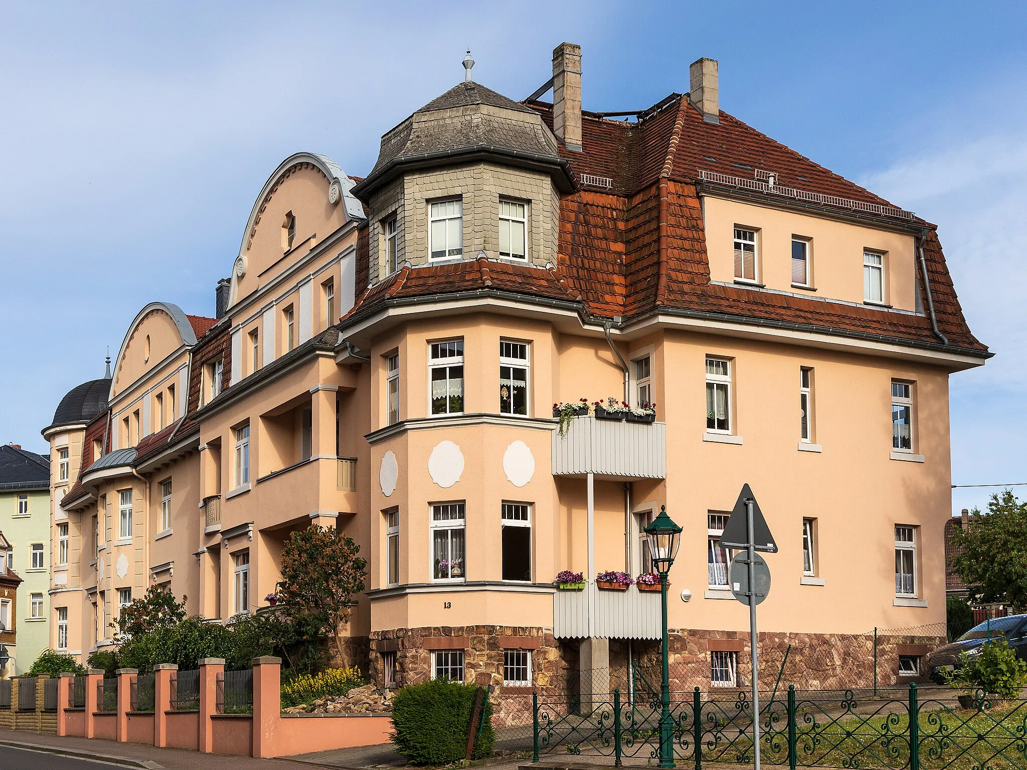 Photo showing: Nossen, Schulstrasse 11-13, cultural heritage monument