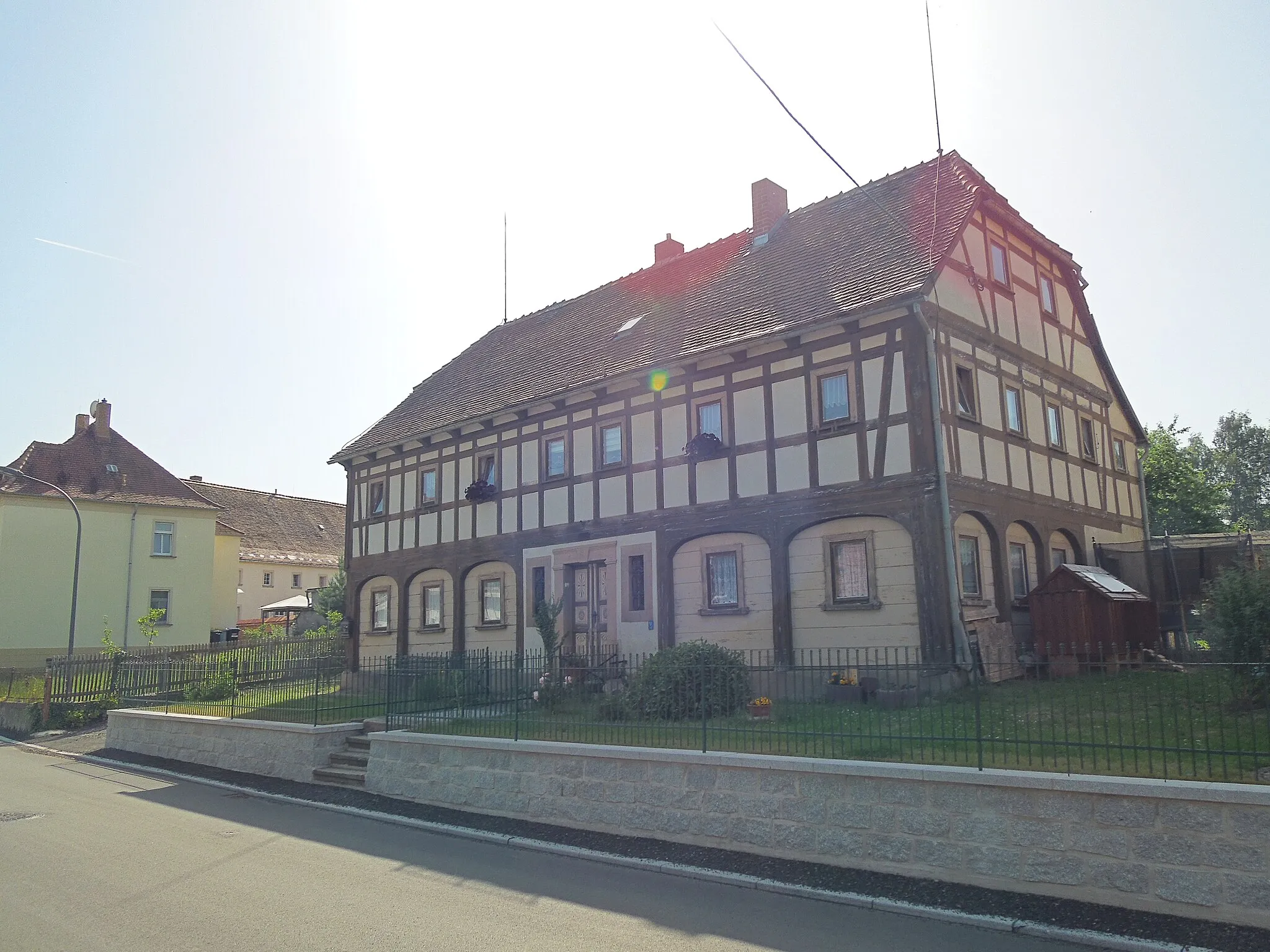 Photo showing: Umgebindehaus August-Bebel-Straße 172 in Olbersdorf