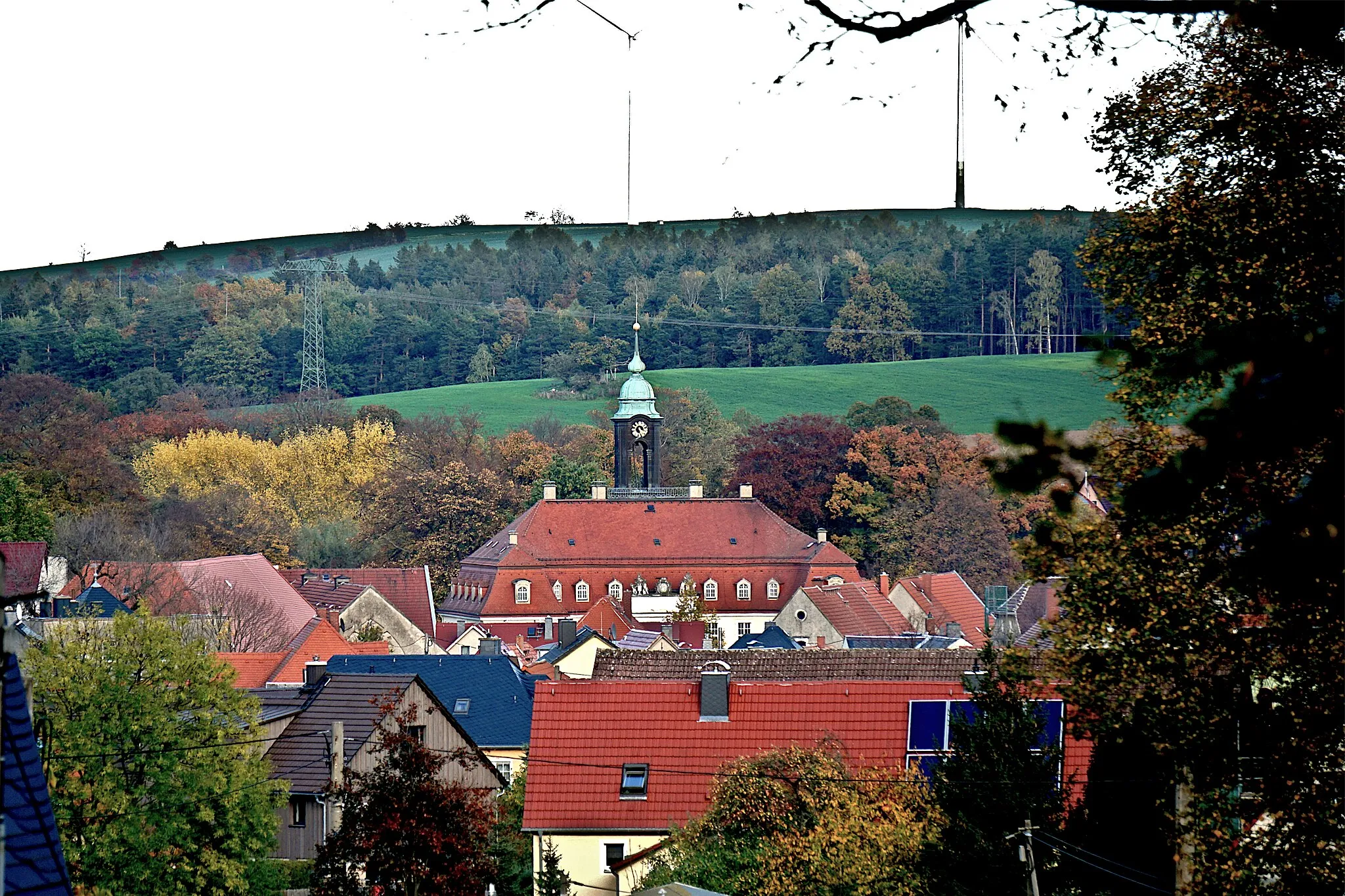 Photo showing: Blick auf Reinhardtsgrimma.