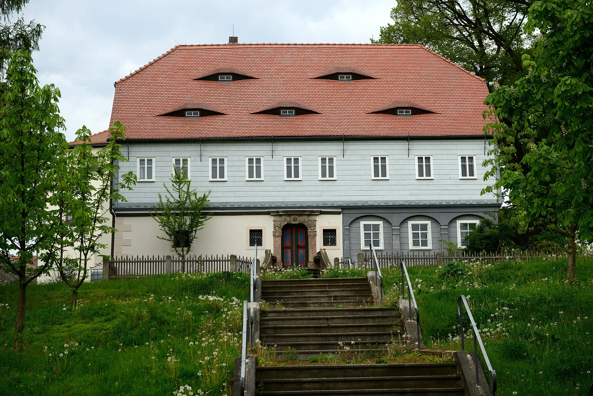 Photo showing: Umgebindehäuser in Seifhennersdorf