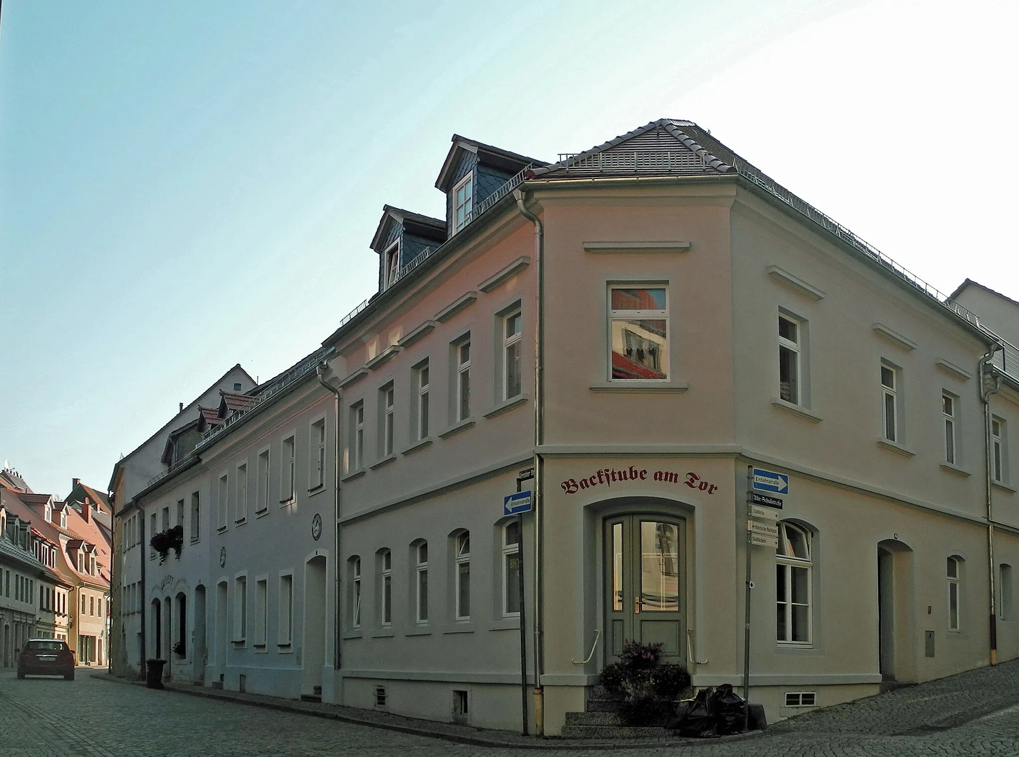 Photo showing: Denkmalgeschützte Wohnhäuser in Stolpen, Dresdner Straße