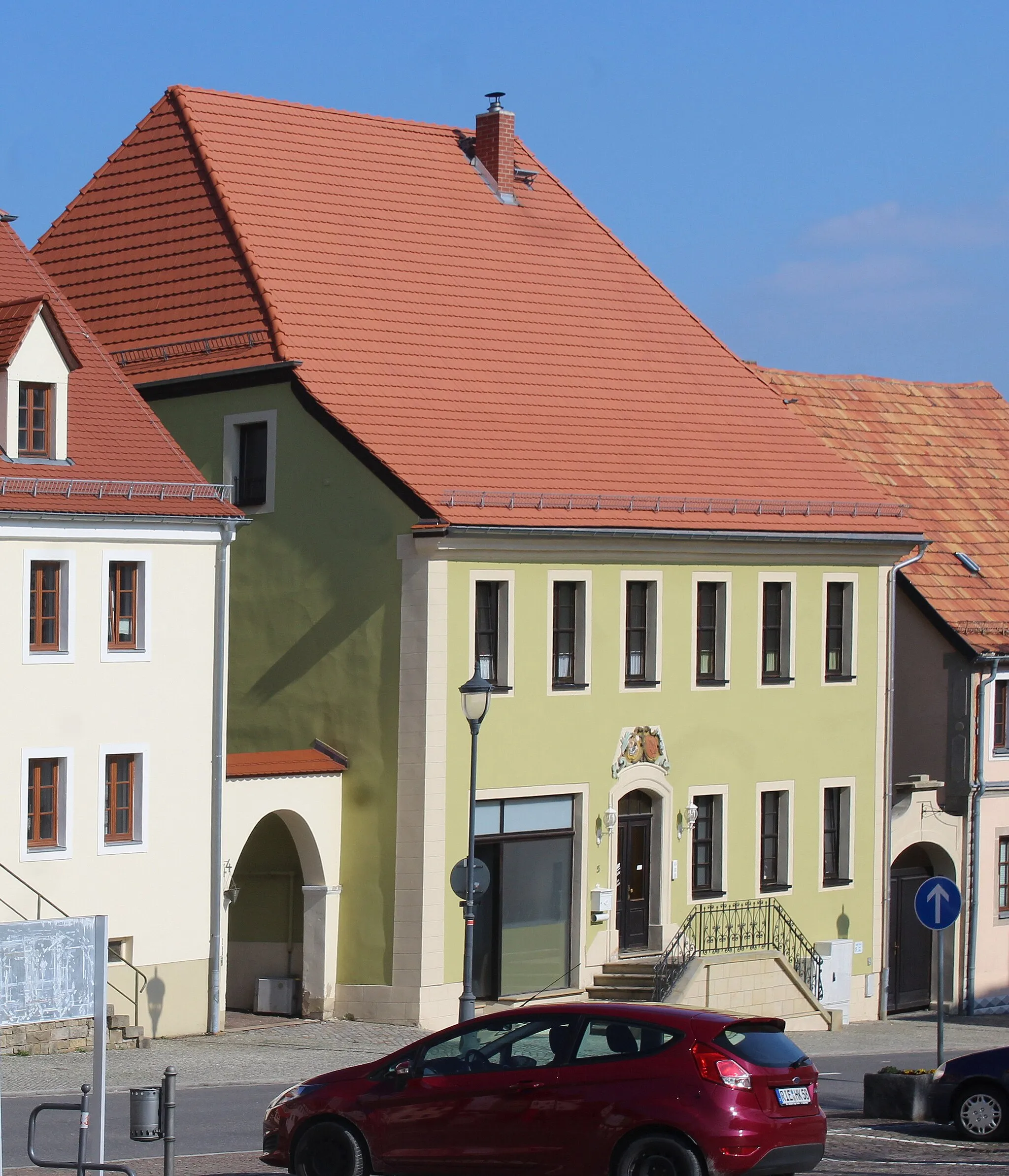 Photo showing: Strehla, house 5 Markt