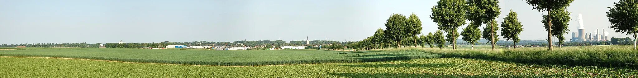 Photo showing: Panoramaansicht auf Rommerskirchen