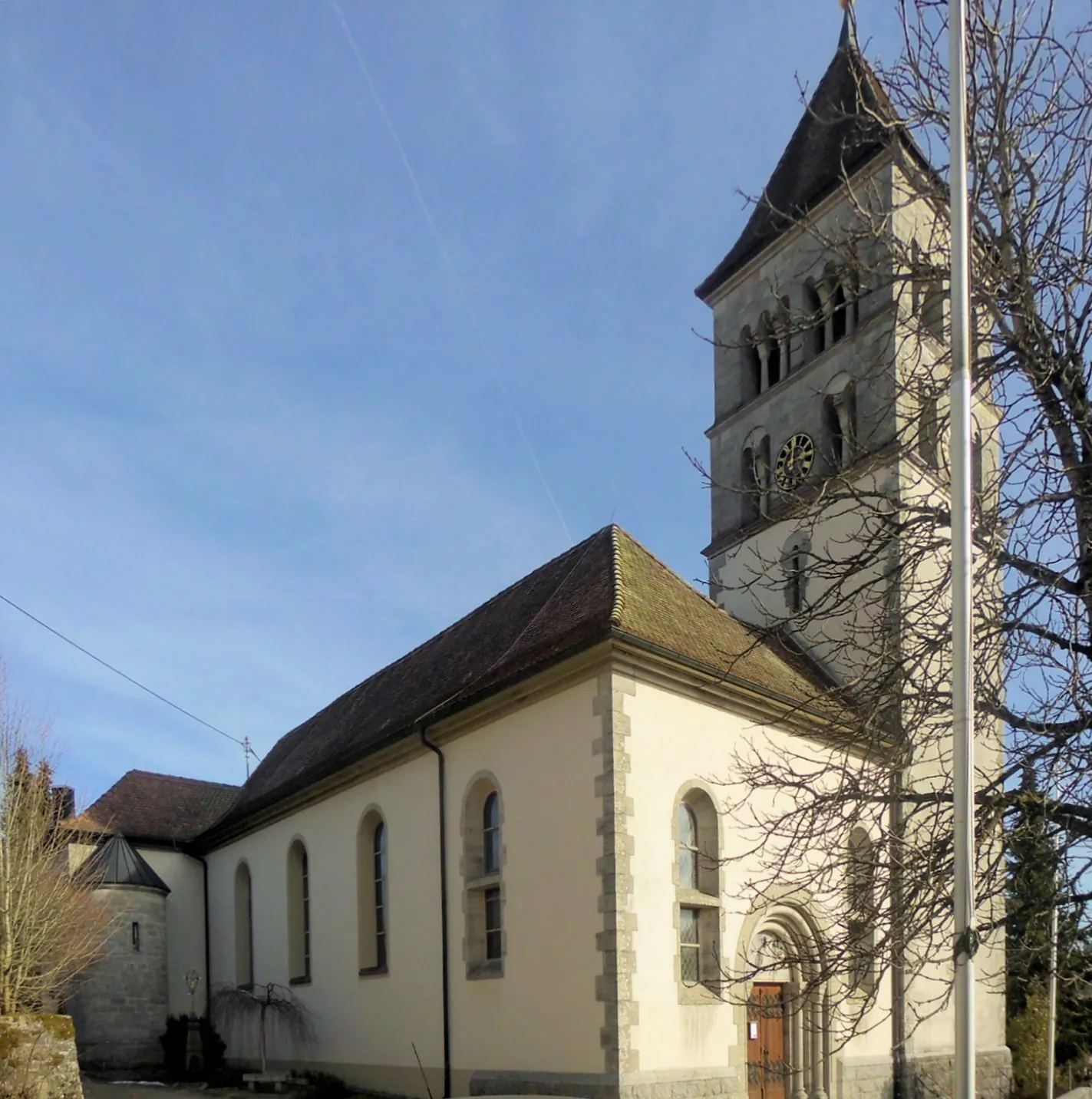 Photo showing: Kirche St. Laurentius in Unteralpfen, Gemeinde Albbruck